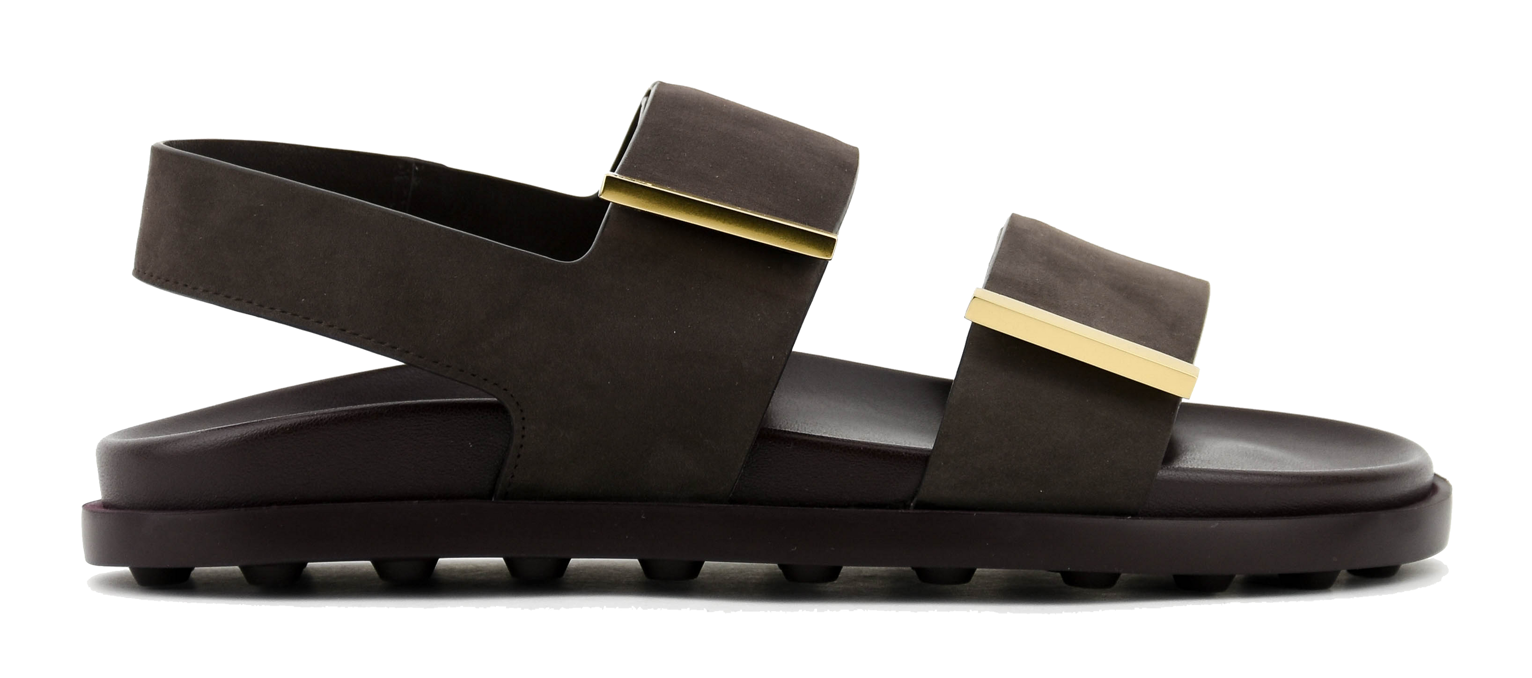 TODS TWO STRAP SANDAL brown