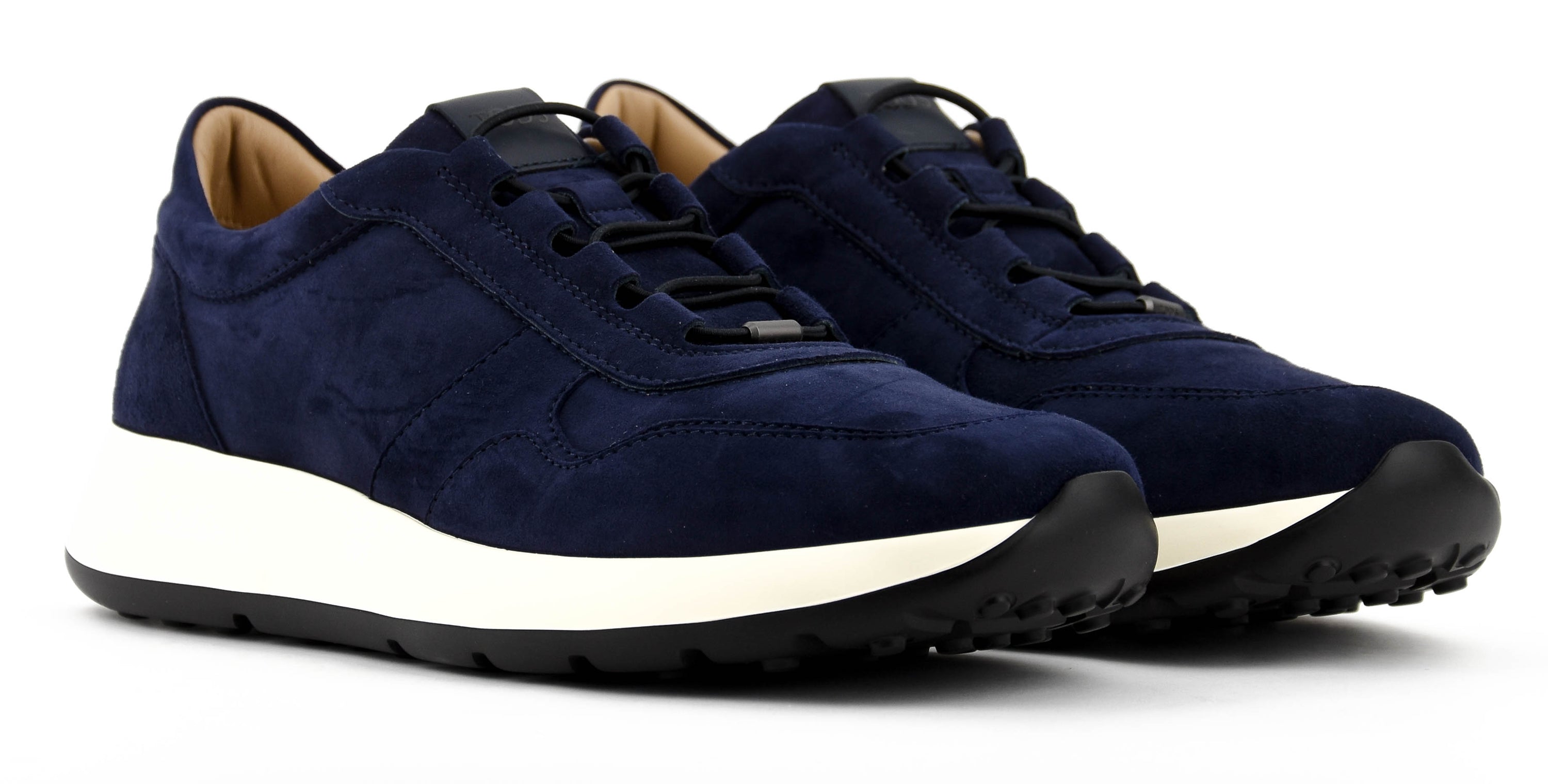 TOD'S  RED DOT SNEAKER PASHMY SUEDE NAVY