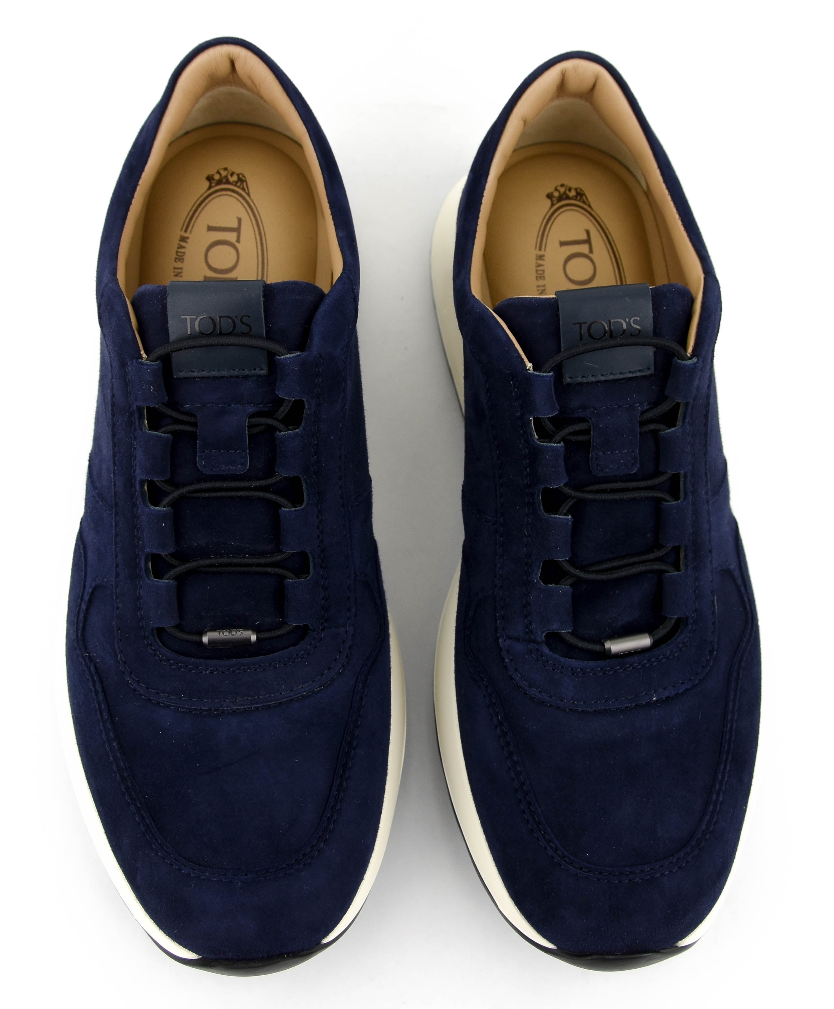TOD'S  RED DOT SNEAKER PASHMY SUEDE NAVY