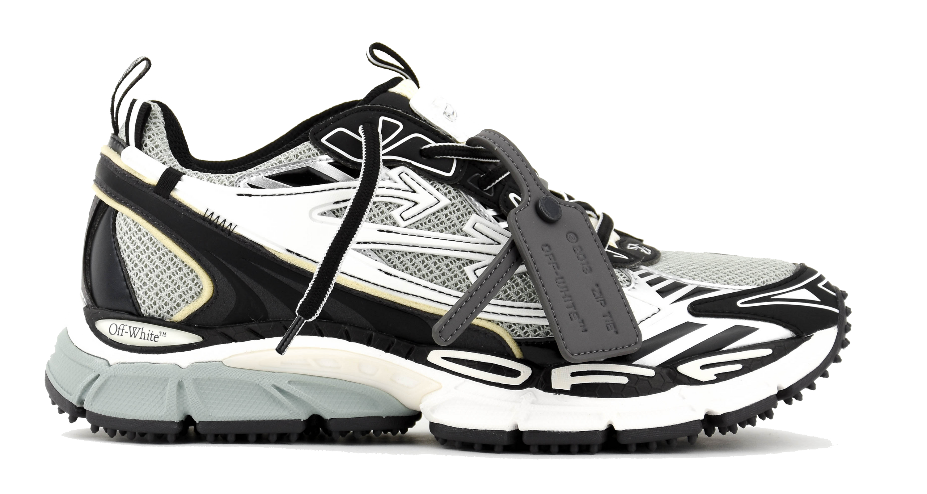 OFFWHITE BE RIGHT BACK LIGHT GREY BLACK