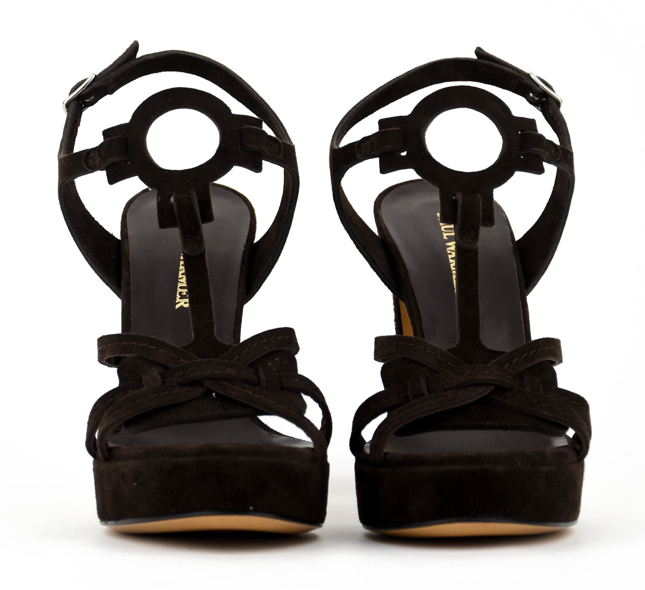 PAUL WARMER PARIS SANDAL BROWN SUEDE