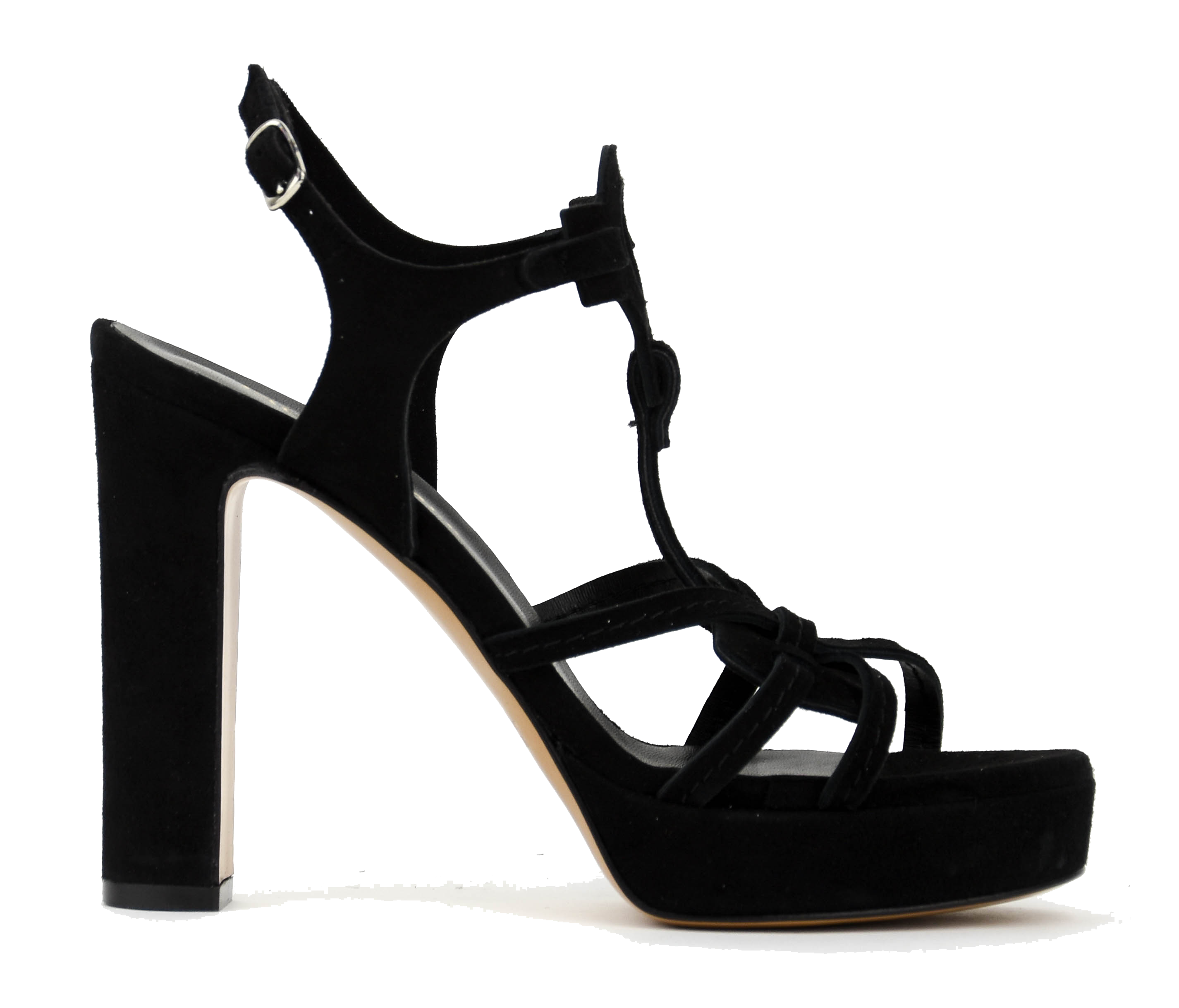 PAUL WARMER PARIS SANDAL BLACK suede