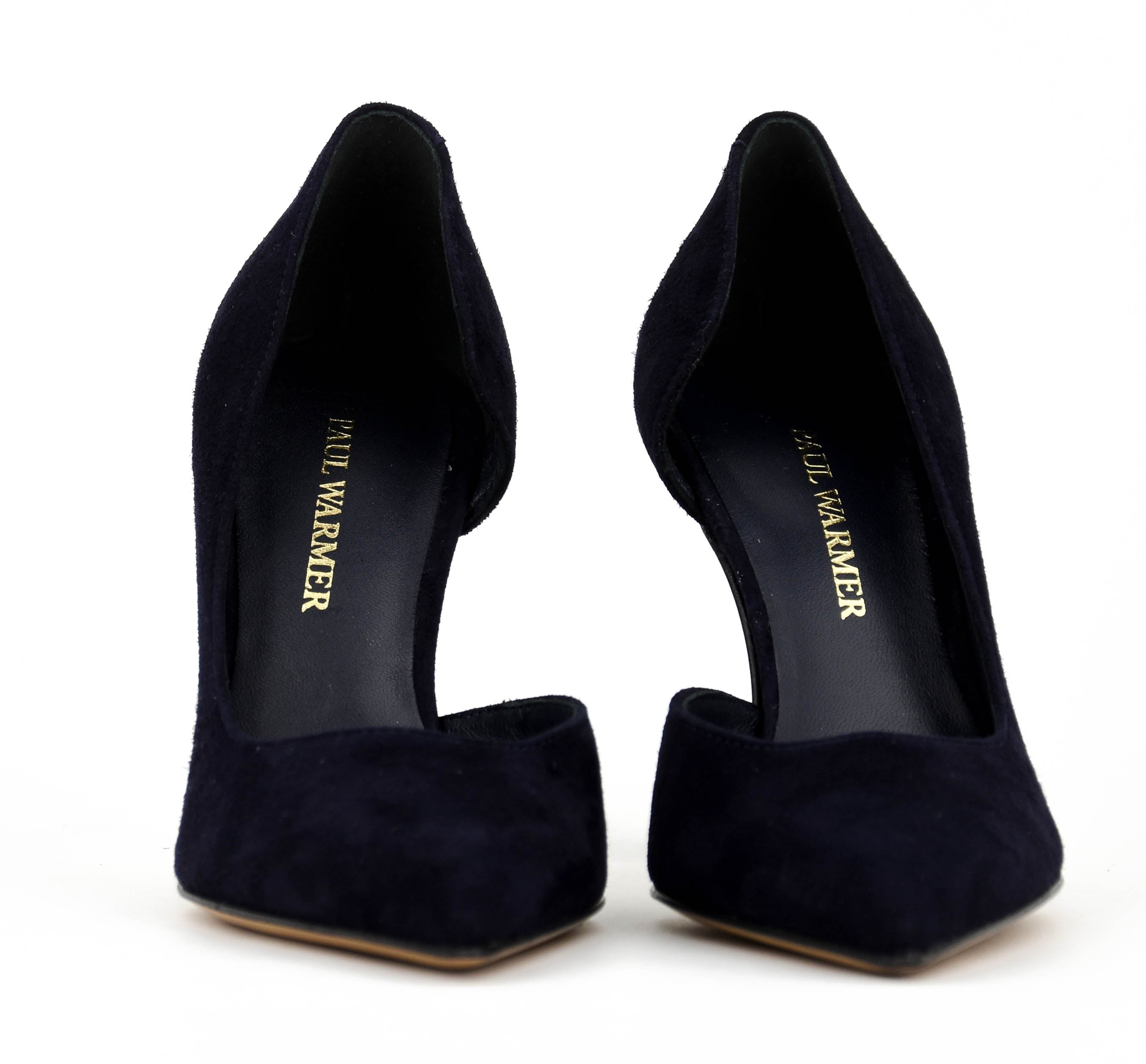 PAUL WARMER D'ORSAY PUMP DARK BLUE SUEDE