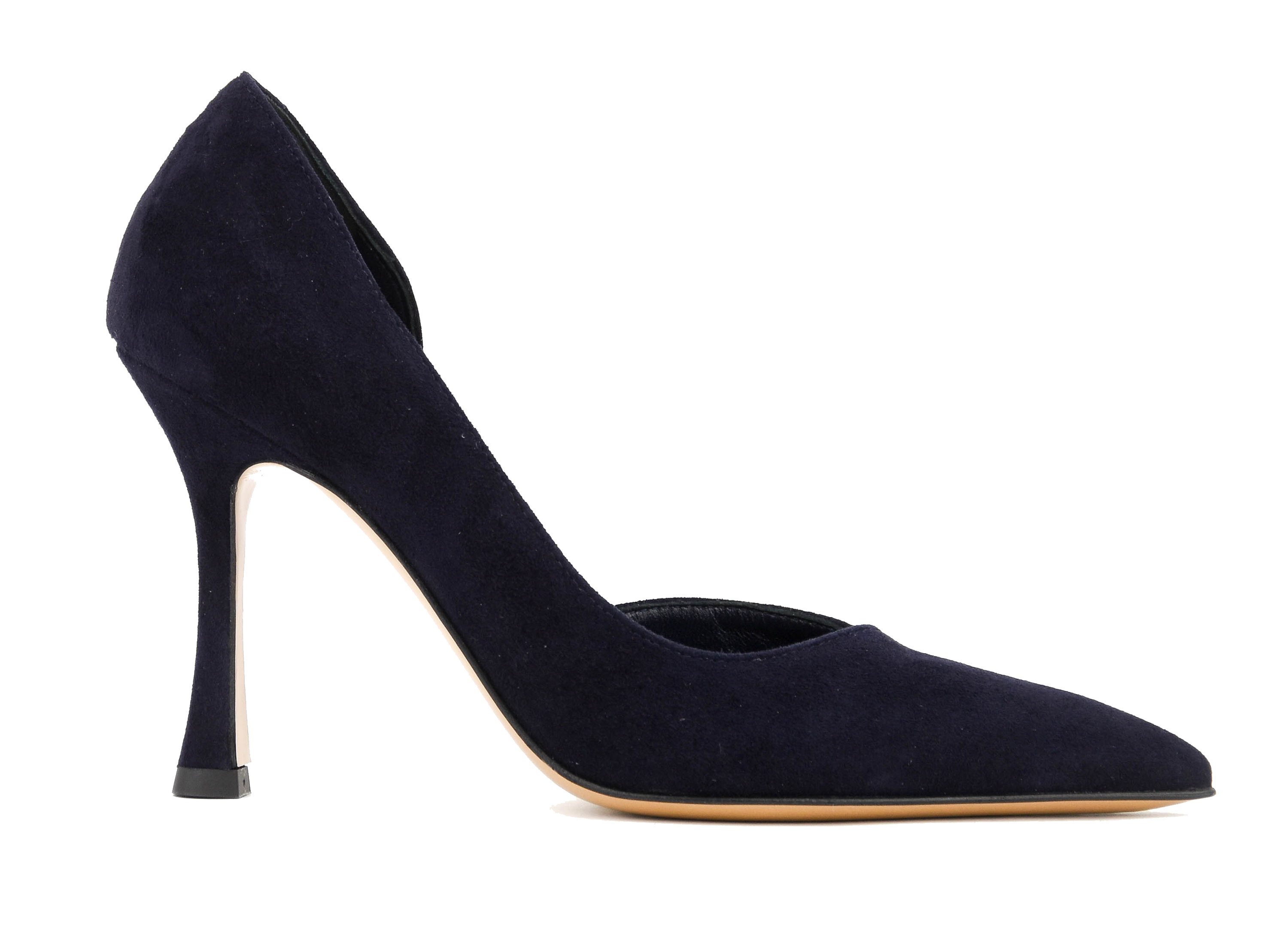 PAUL WARMER D'ORSAY PUMP DARK BLUE suede