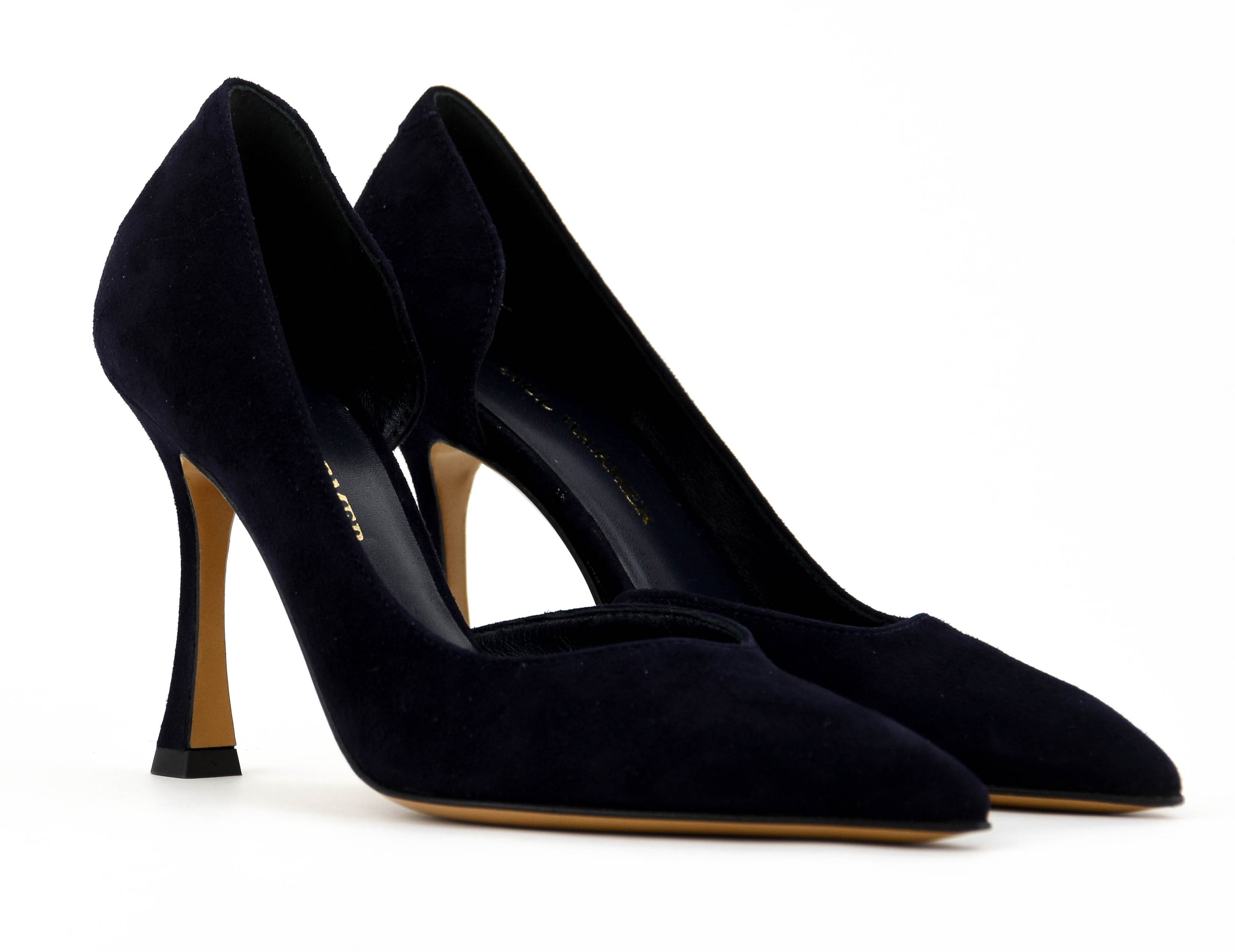 PAUL WARMER D'ORSAY PUMP DARK BLUE SUEDE