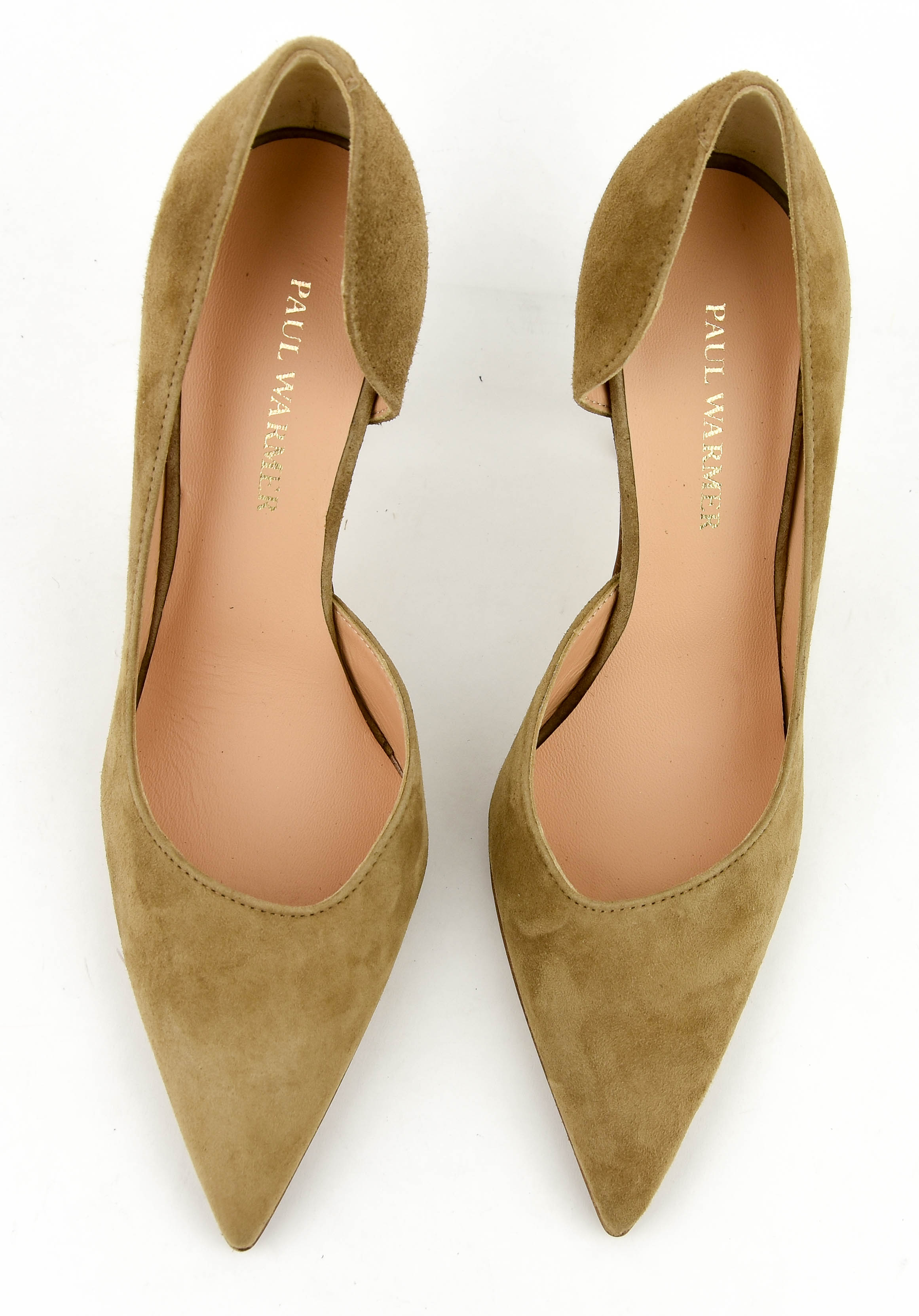 PAUL WARMER D'ORSAY PUMP CAMEL SUEDE