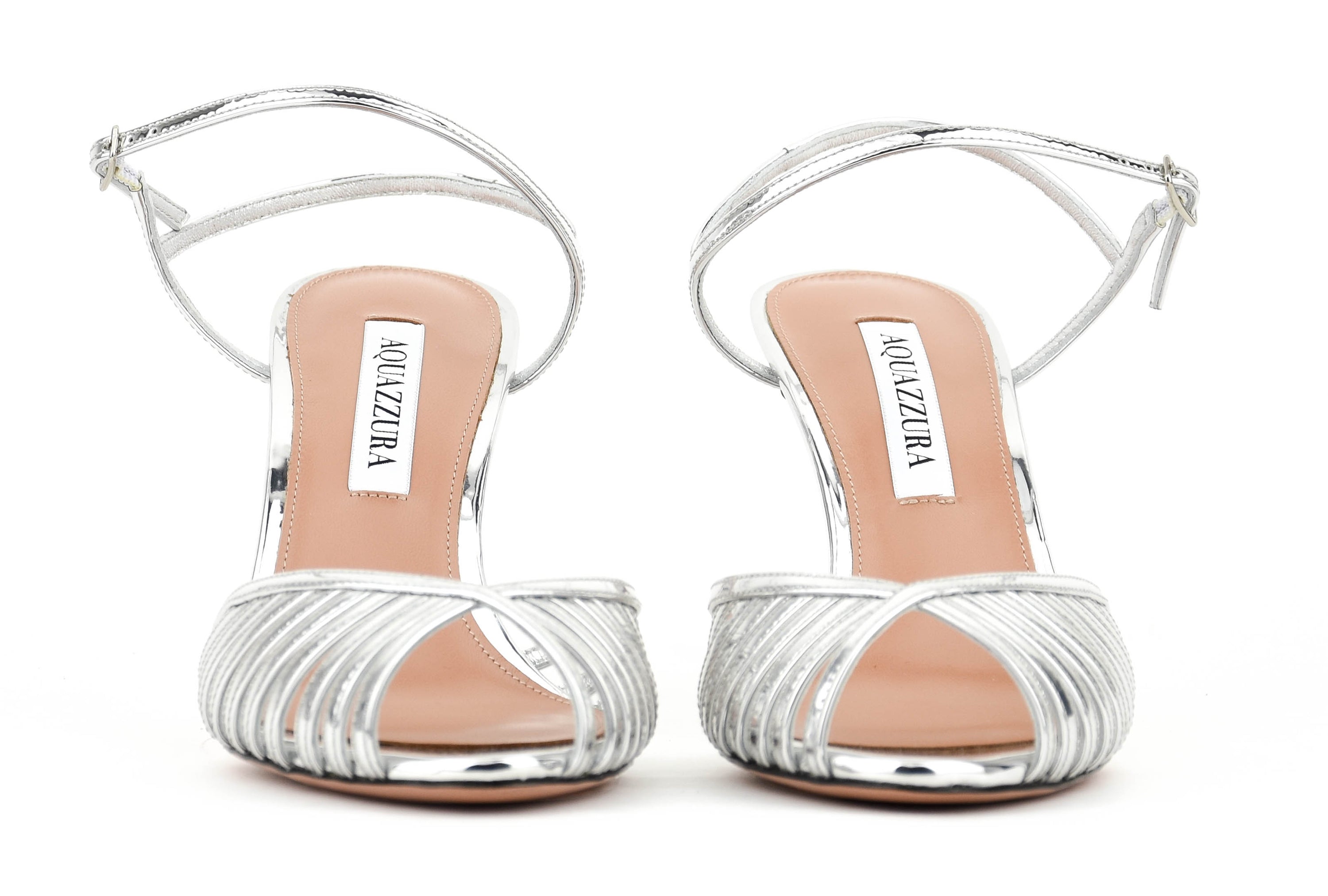 AQUAZZURA HOLD ME SANDAL SILVER