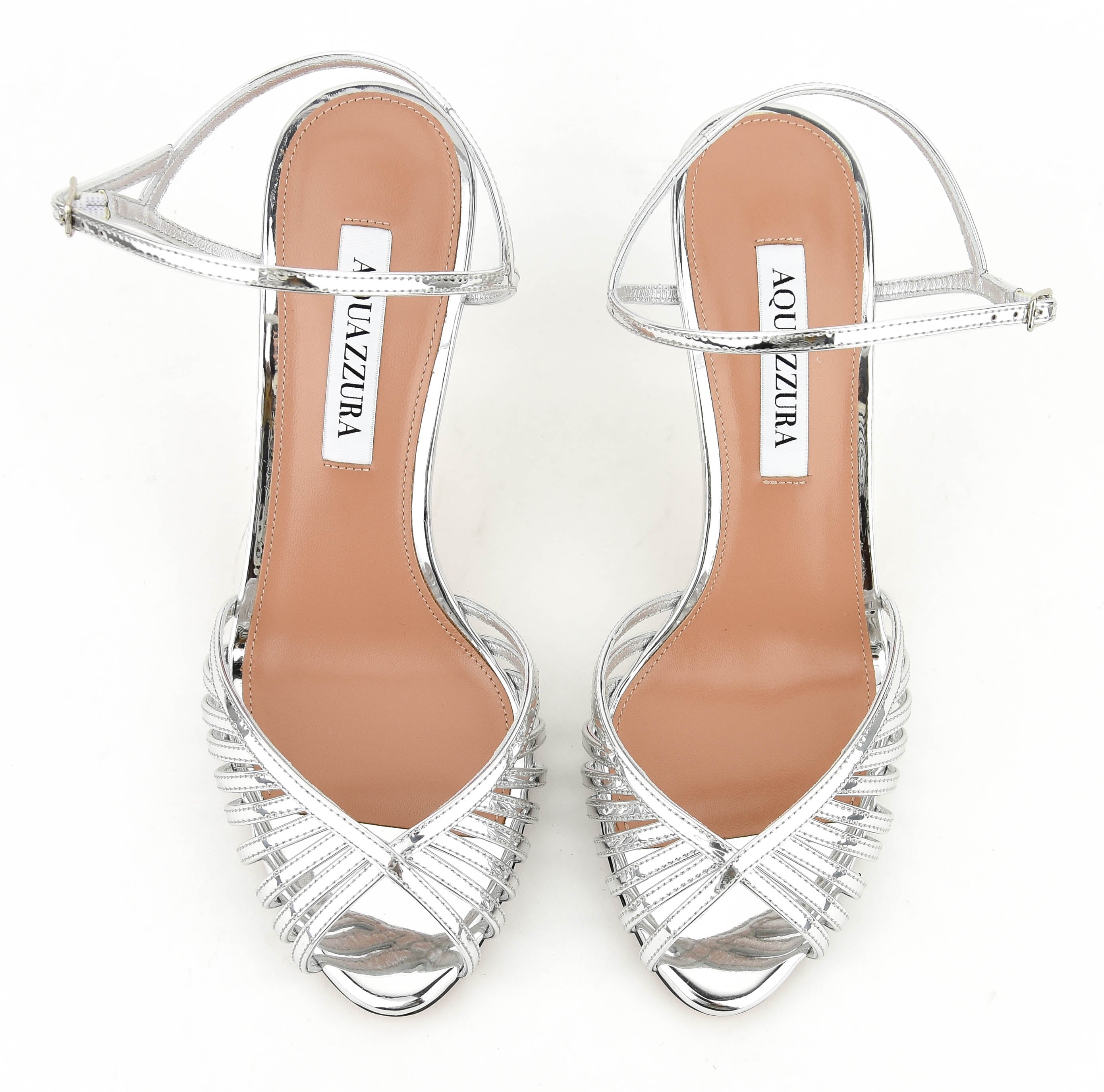 AQUAZZURA HOLD ME SANDAL SILVER