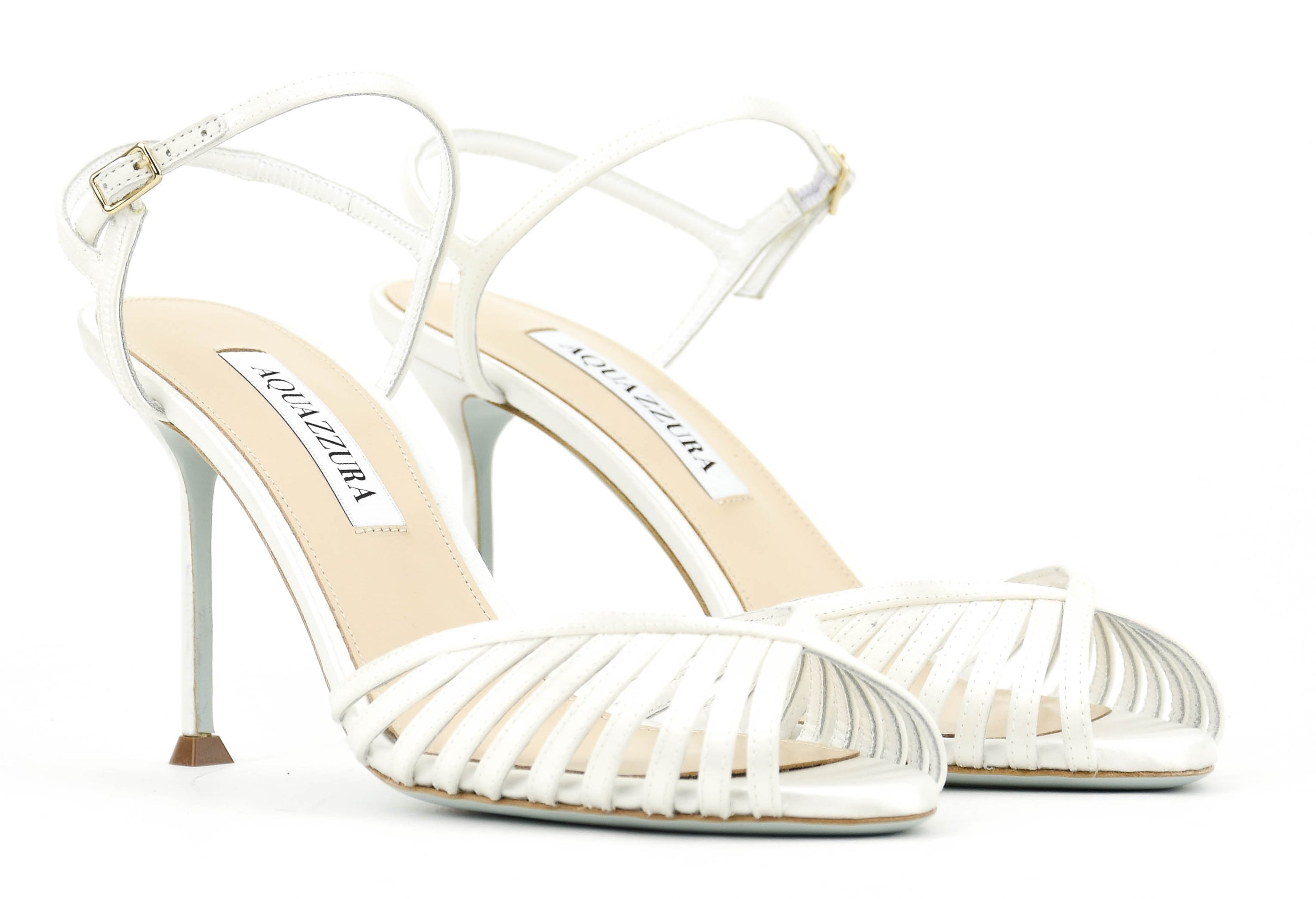 AQUAZZURA HOLD ME SANDAL WHITE