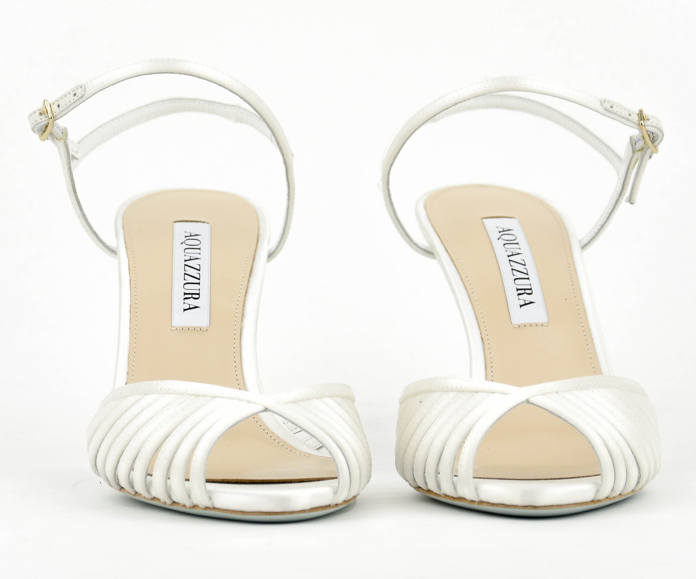 AQUAZZURA HOLD ME SANDAL WHITE