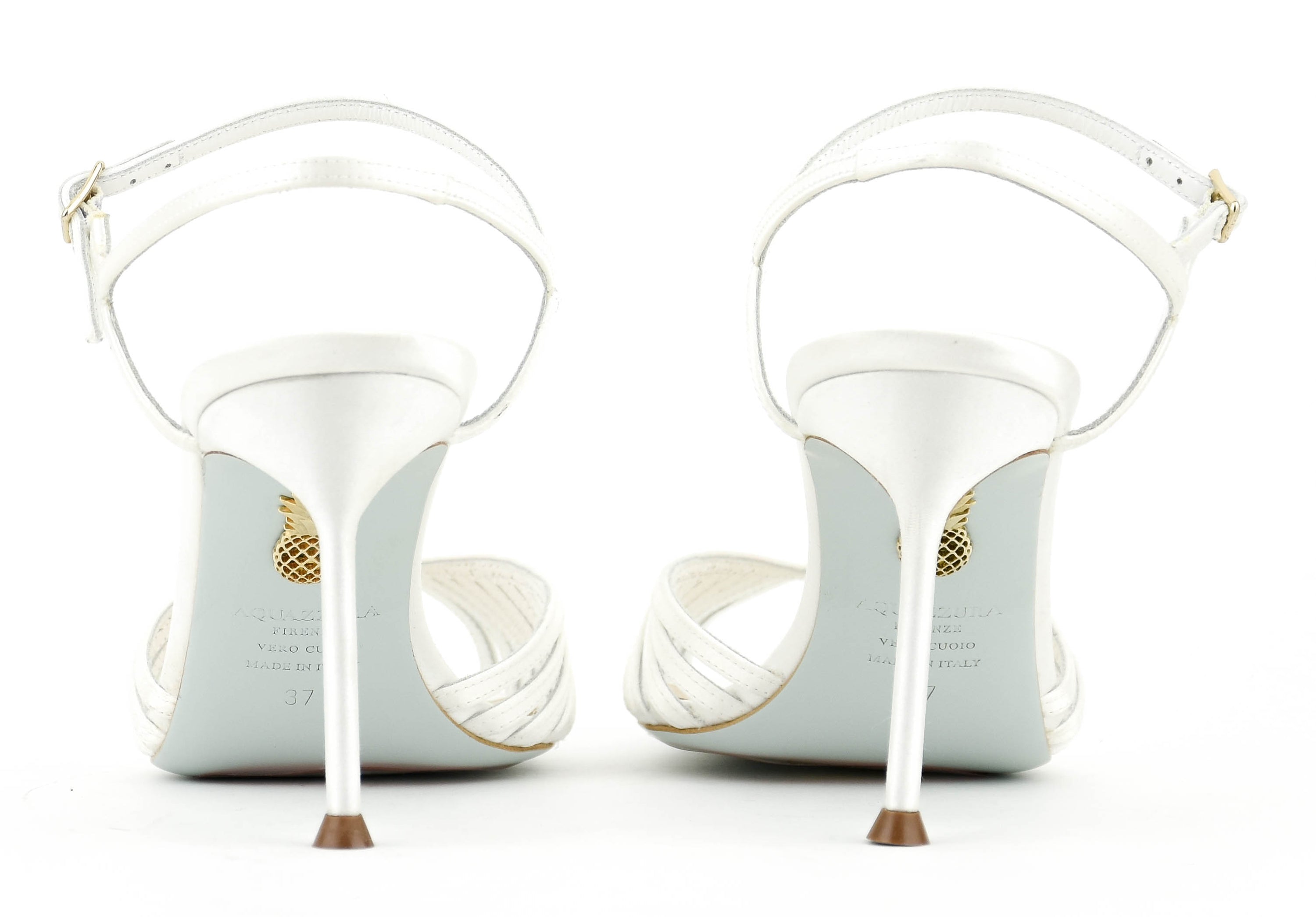 AQUAZZURA HOLD ME SANDAL WHITE