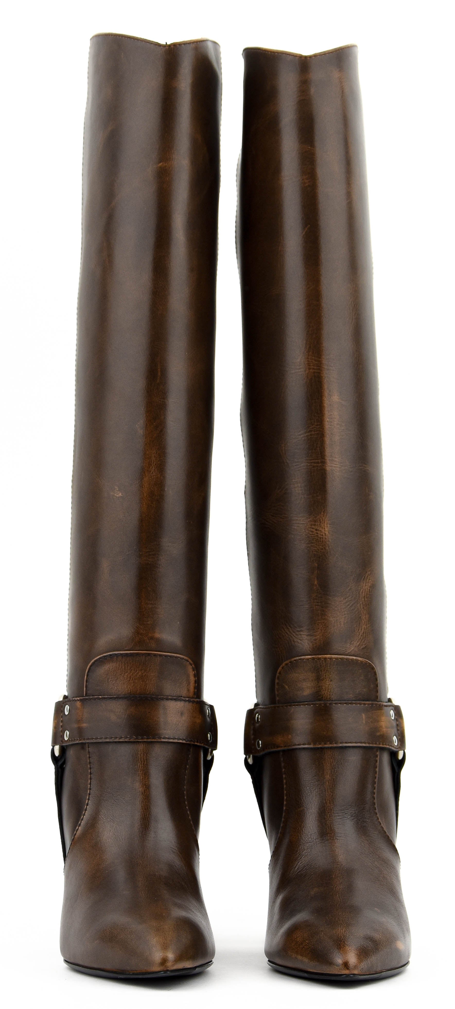 PAUL WARMER ARIZONA LONG BOOT VINTAGE BROWN