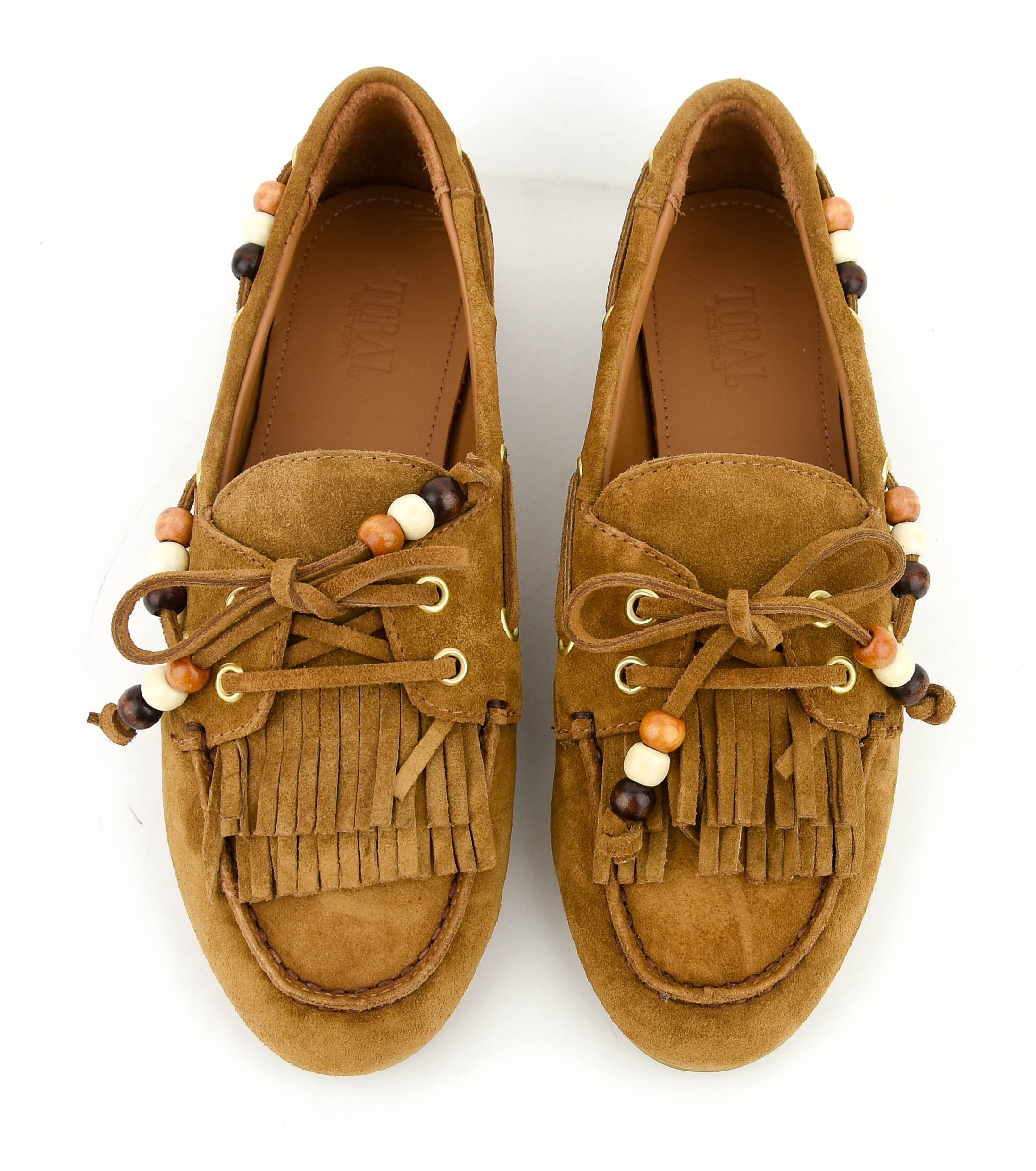 TORAL BOAT SHOE FRINGES TAN