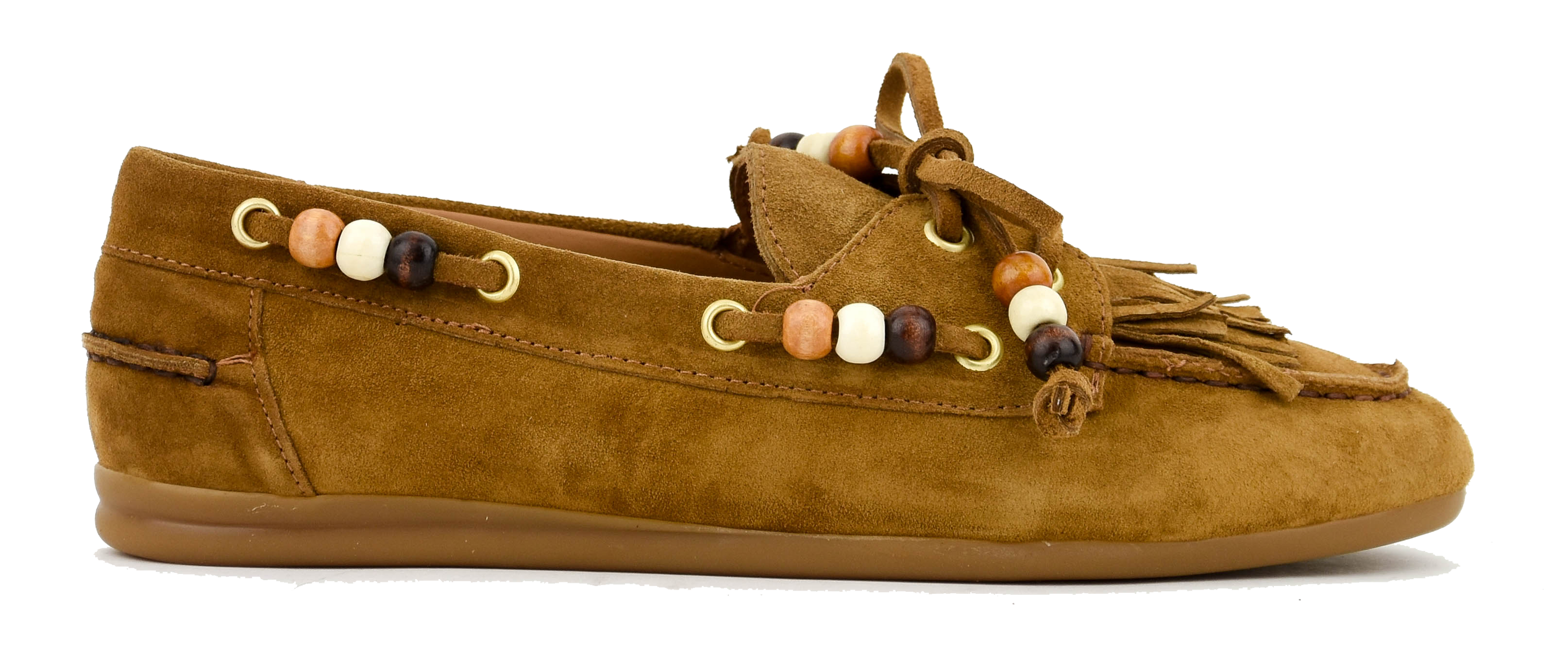 TORAL BOAT SHOE FRINGES TAN