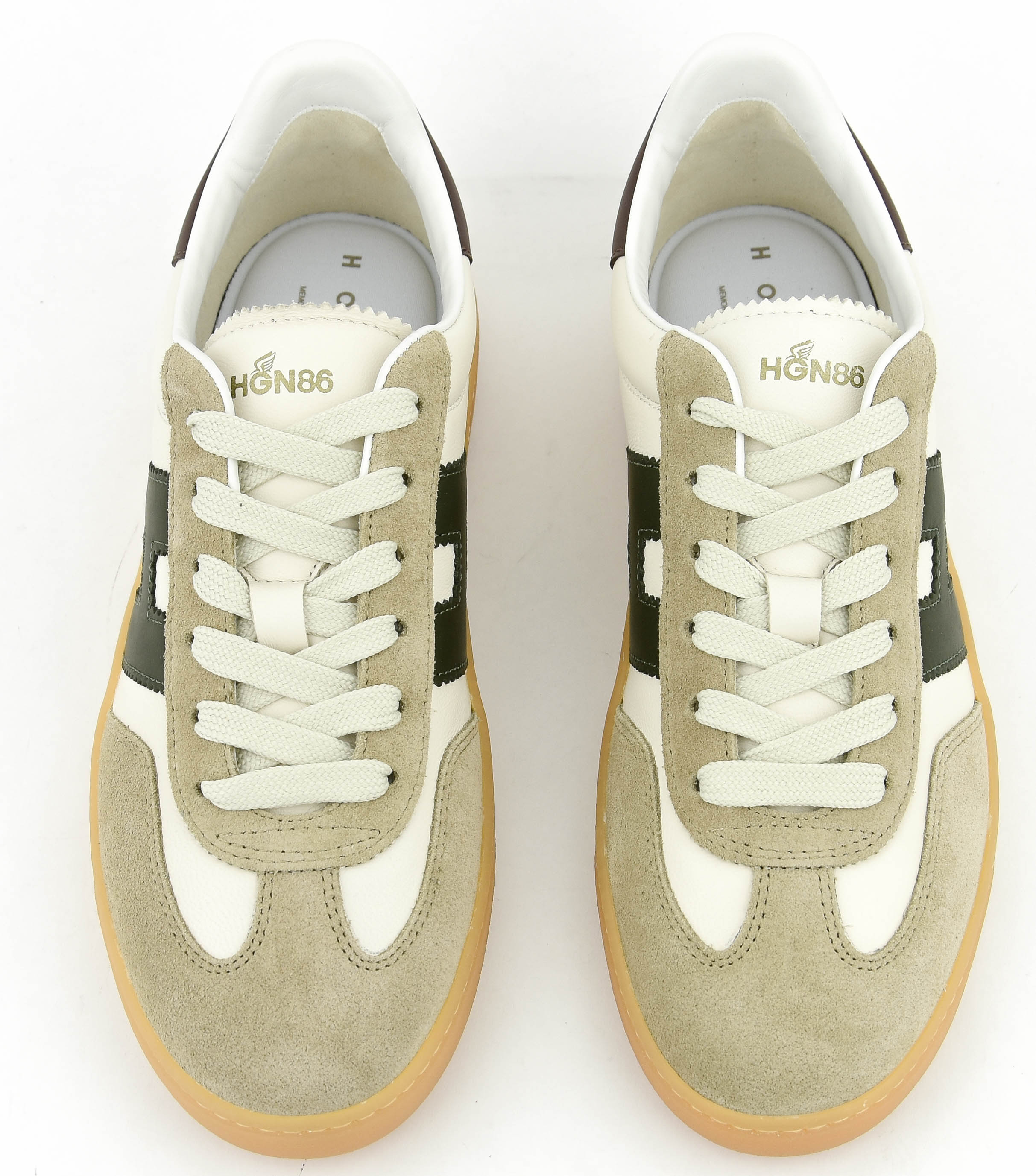 HOGAN COOL MAN SNEAKER OFFWHITE GREEN