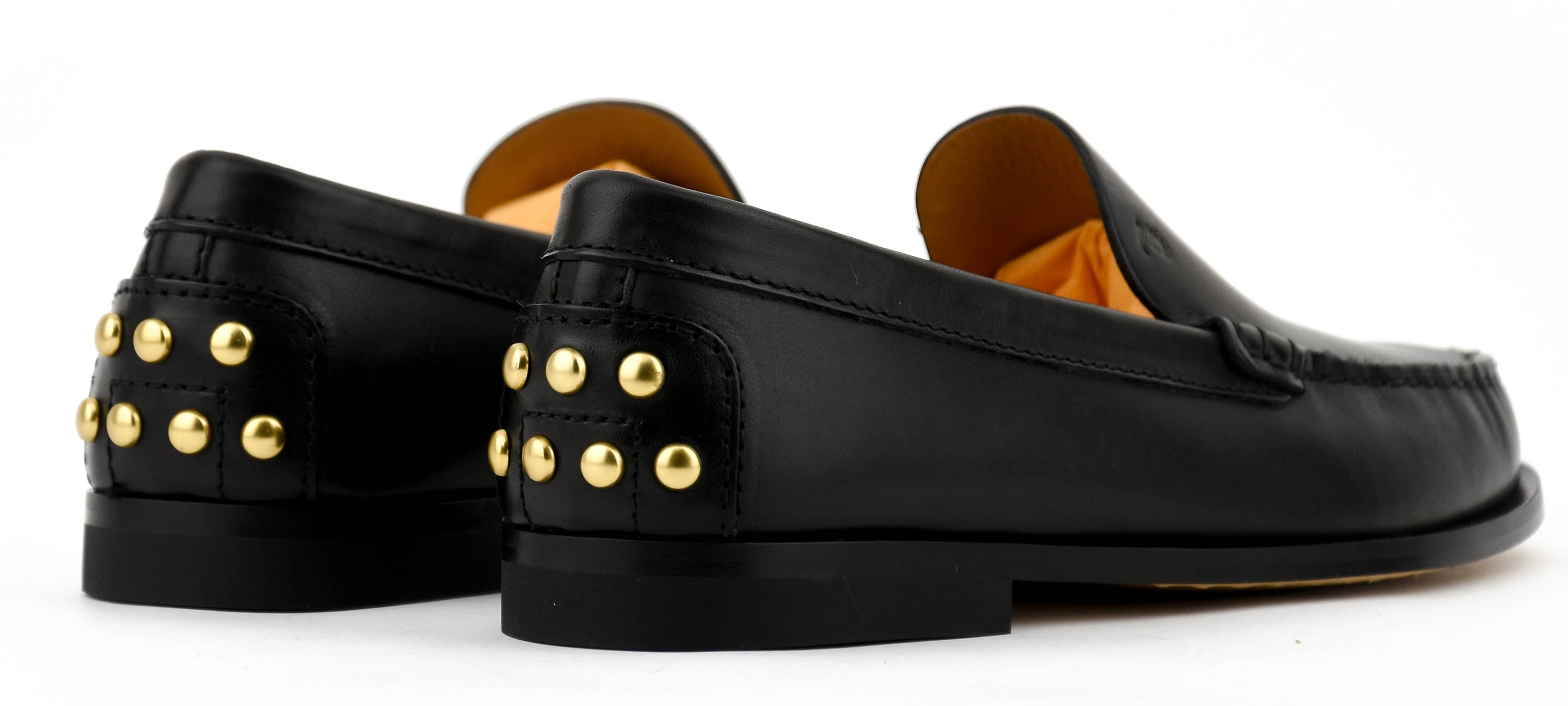 TODS METAL STUDS LOAFER BLACK