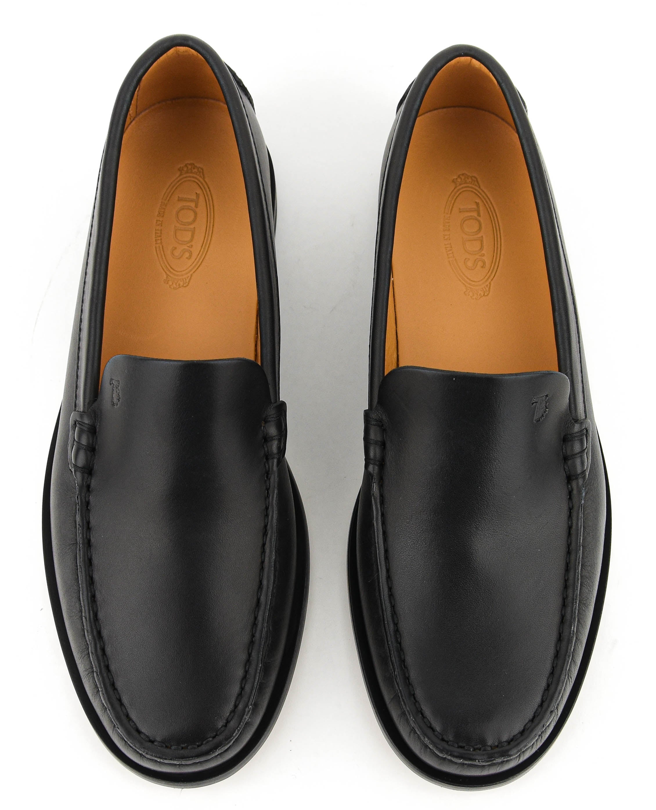TODS METAL STUDS LOAFER BLACK