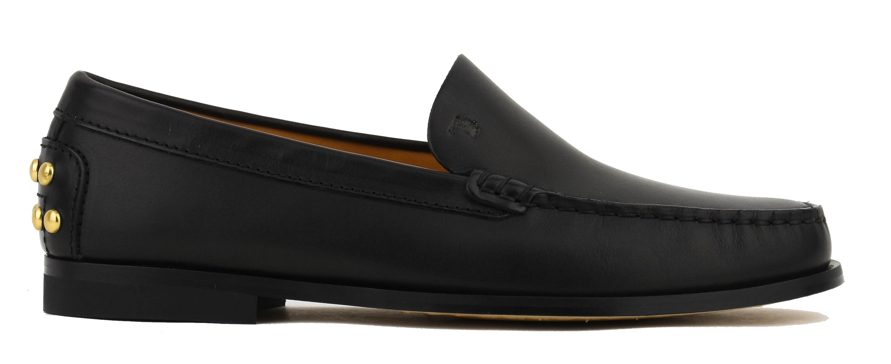 TODS METAL STUDS LOAFER BLACK