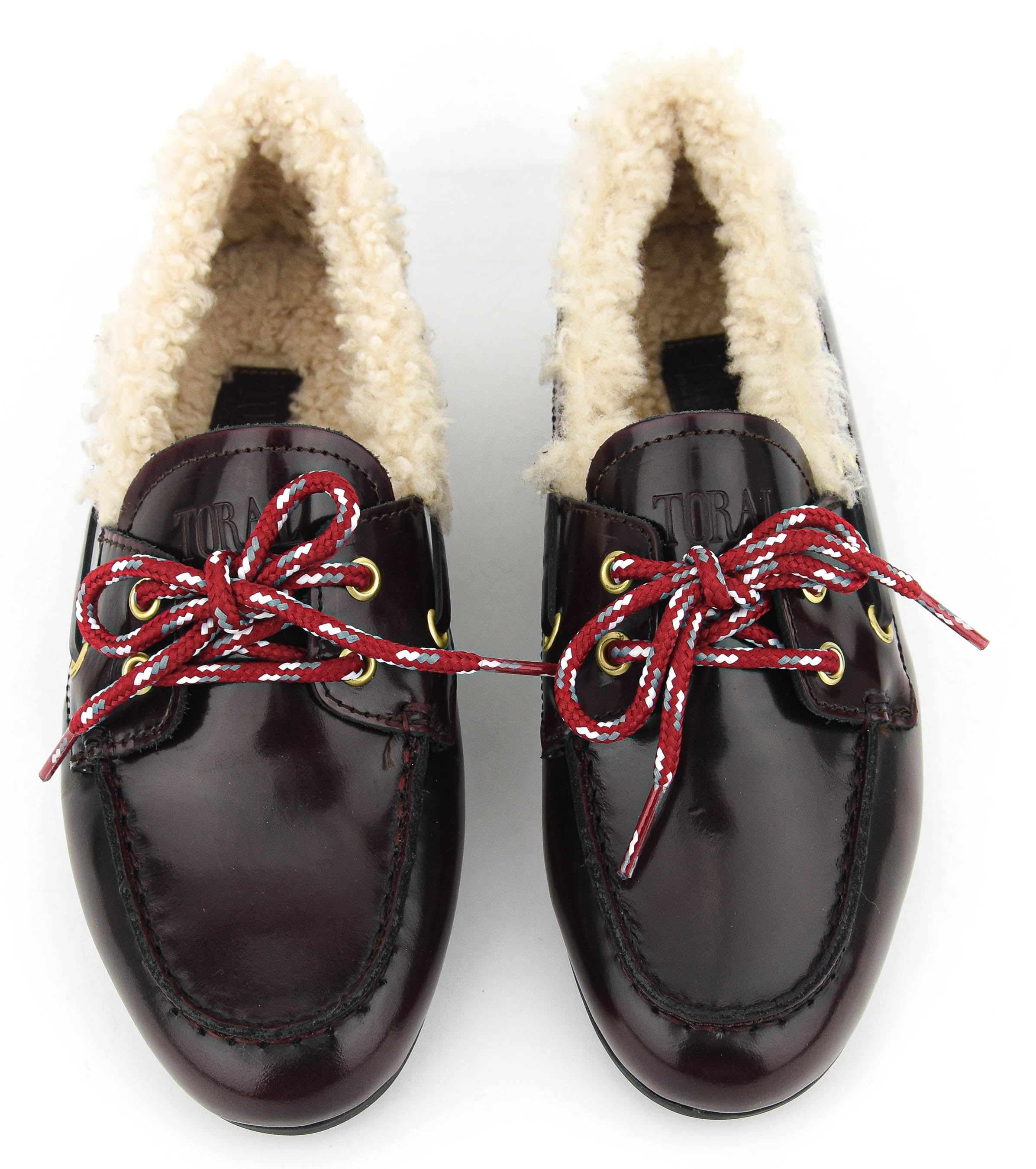 TORAL BOAT SHOE HIGHSHINE BORDO