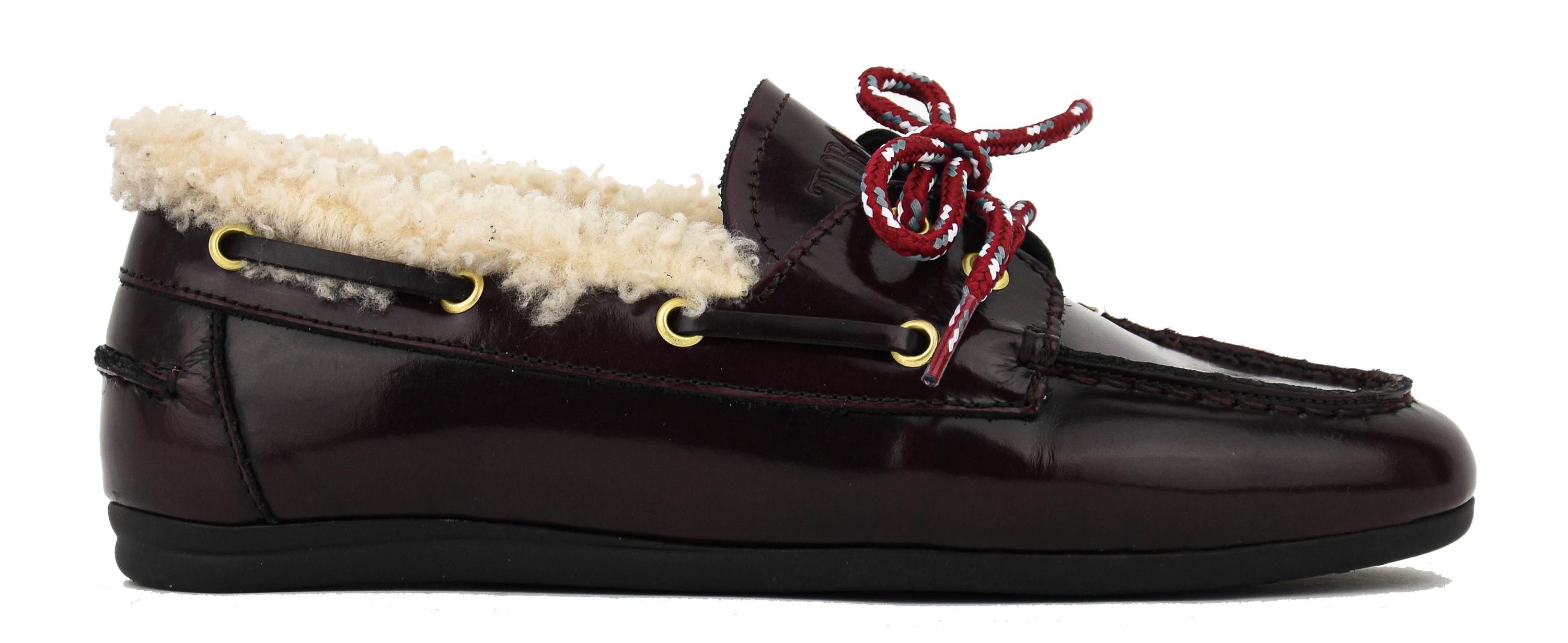 TORAL BOAT SHOE HIGHSHINE BORDO