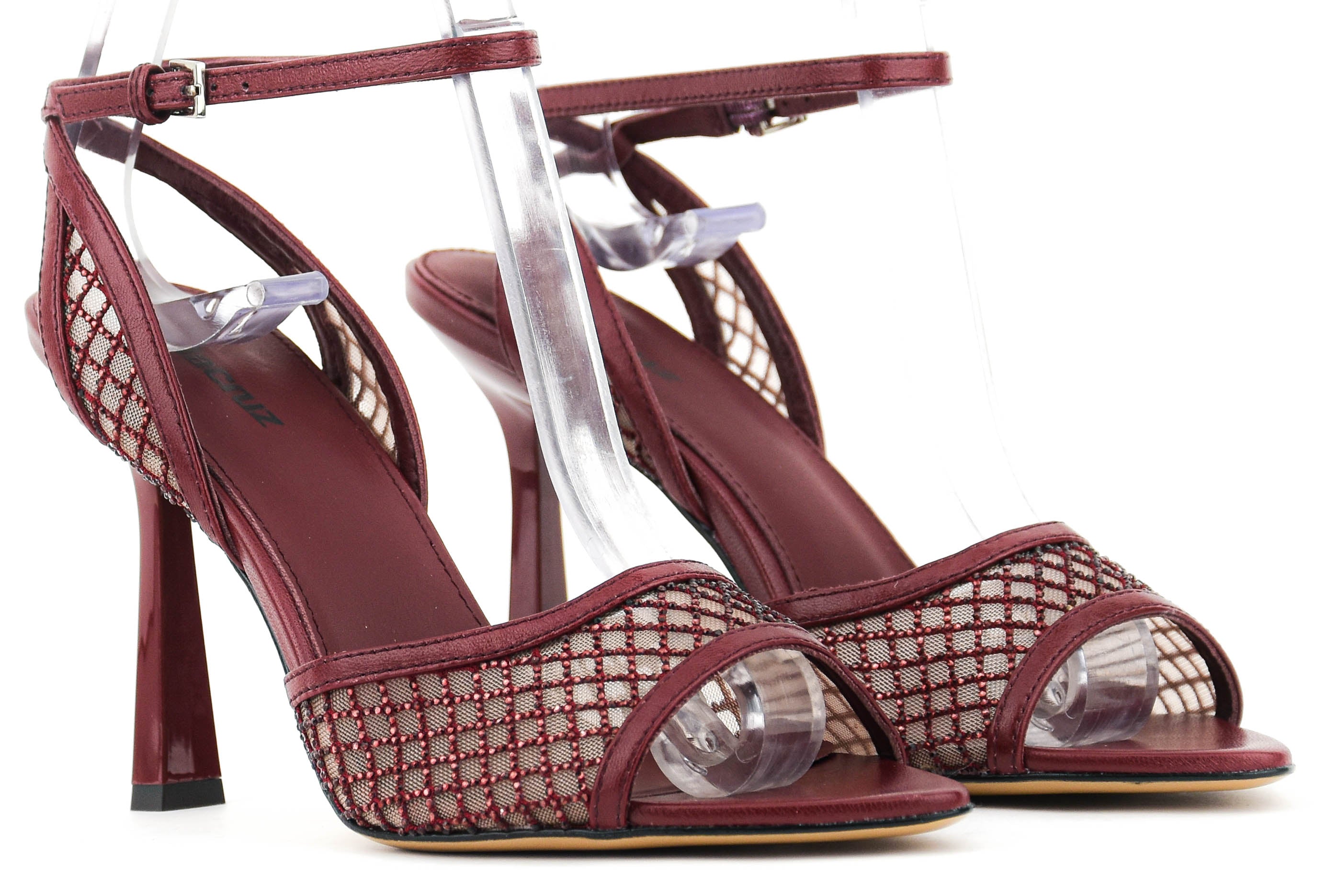 LOLA CRUZ RUBY SANDAL 95 BURGUNDY