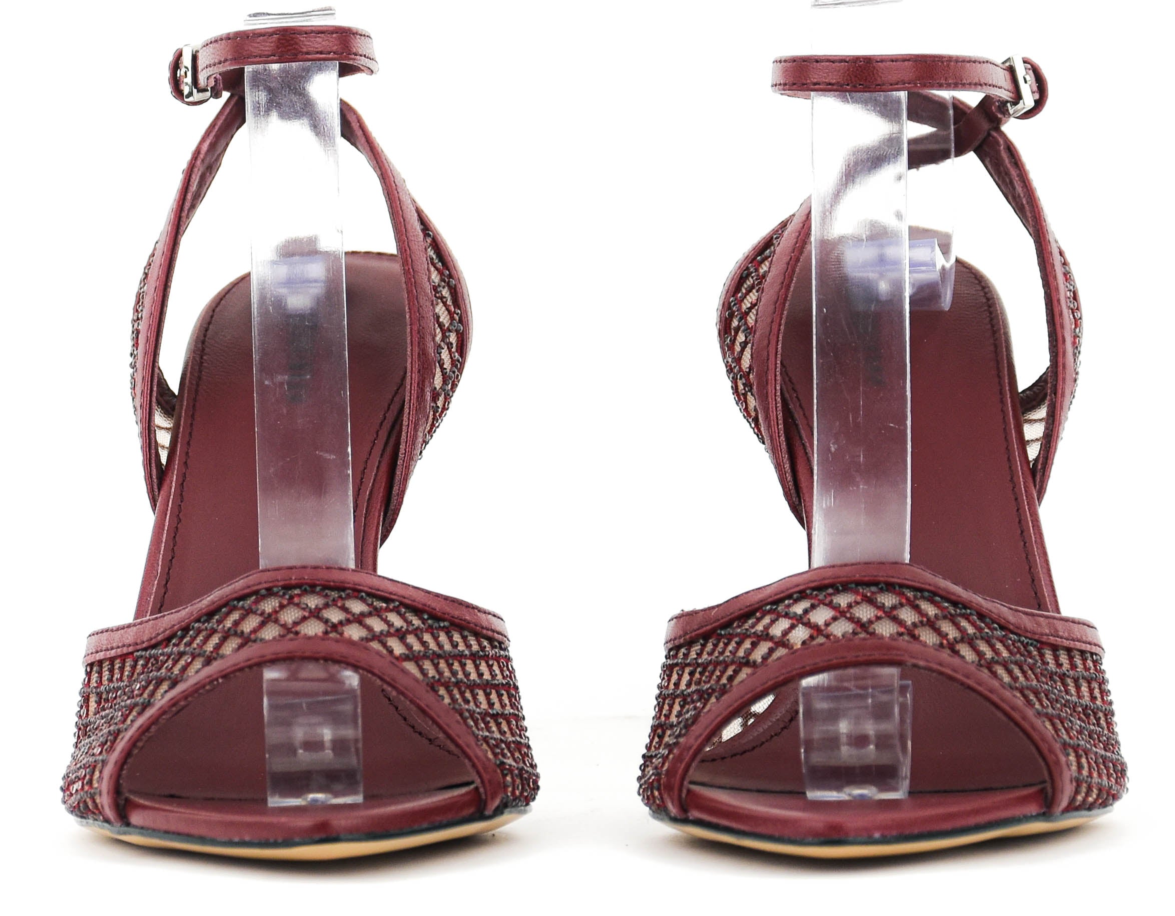 LOLA CRUZ RUBY SANDAL 95 BURGUNDY