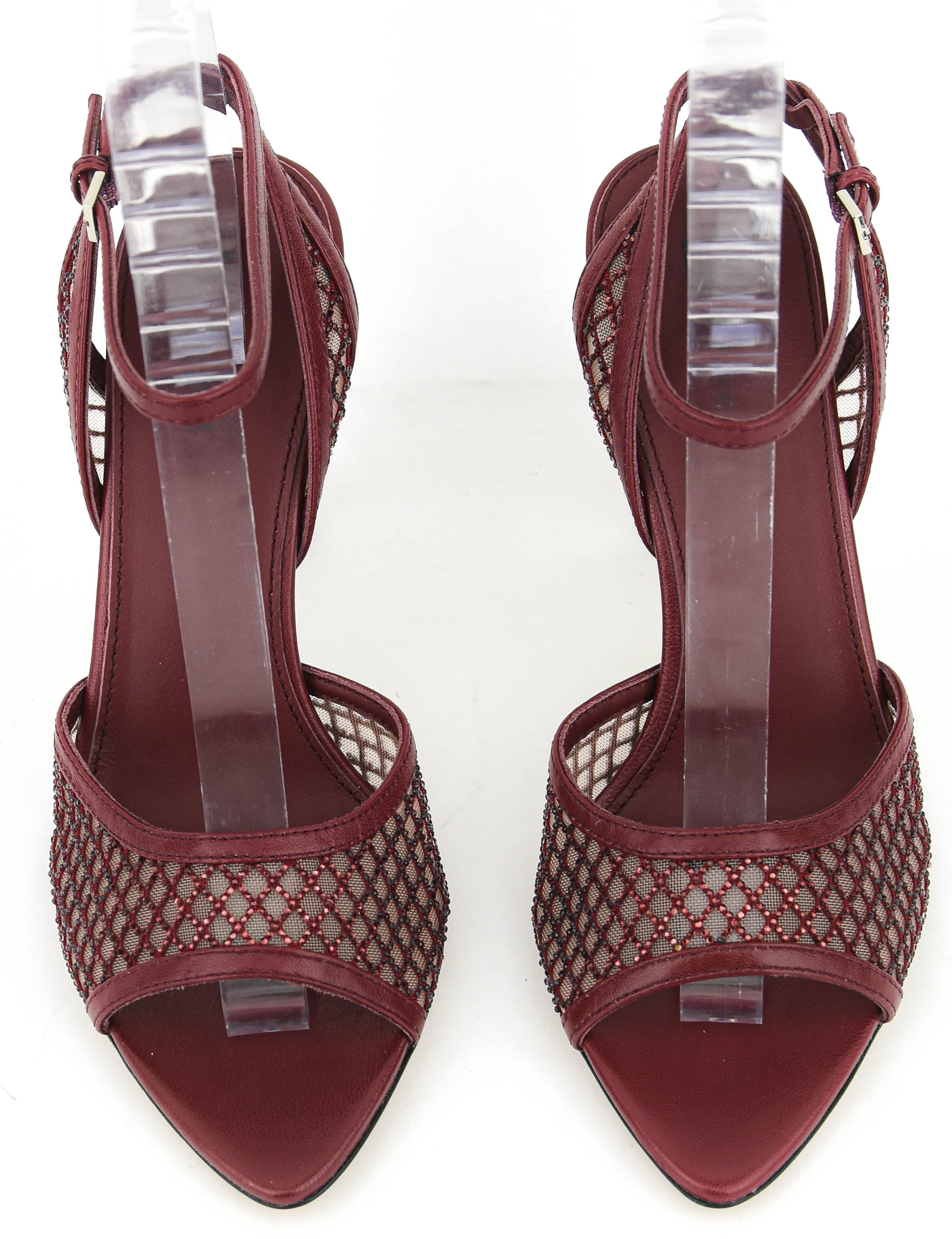 LOLA CRUZ RUBY SANDAL 95 BURGUNDY