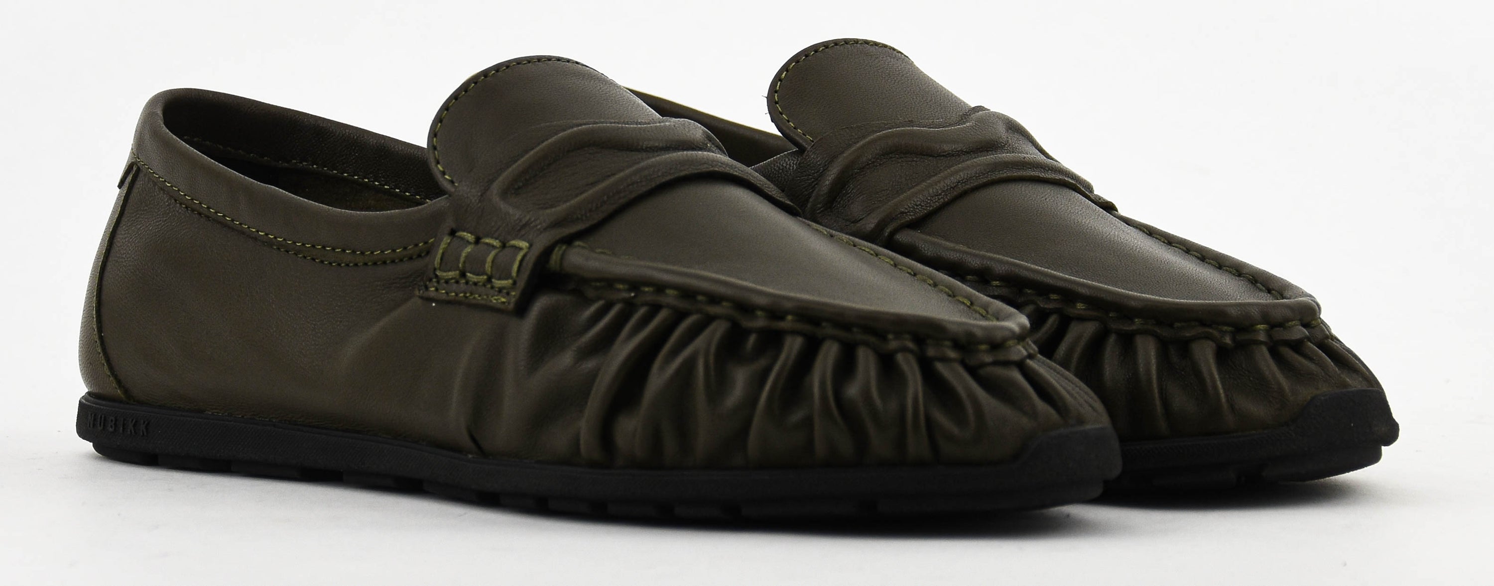 NUBIKK RILEY MIO GREEN NAPPA LOAFER