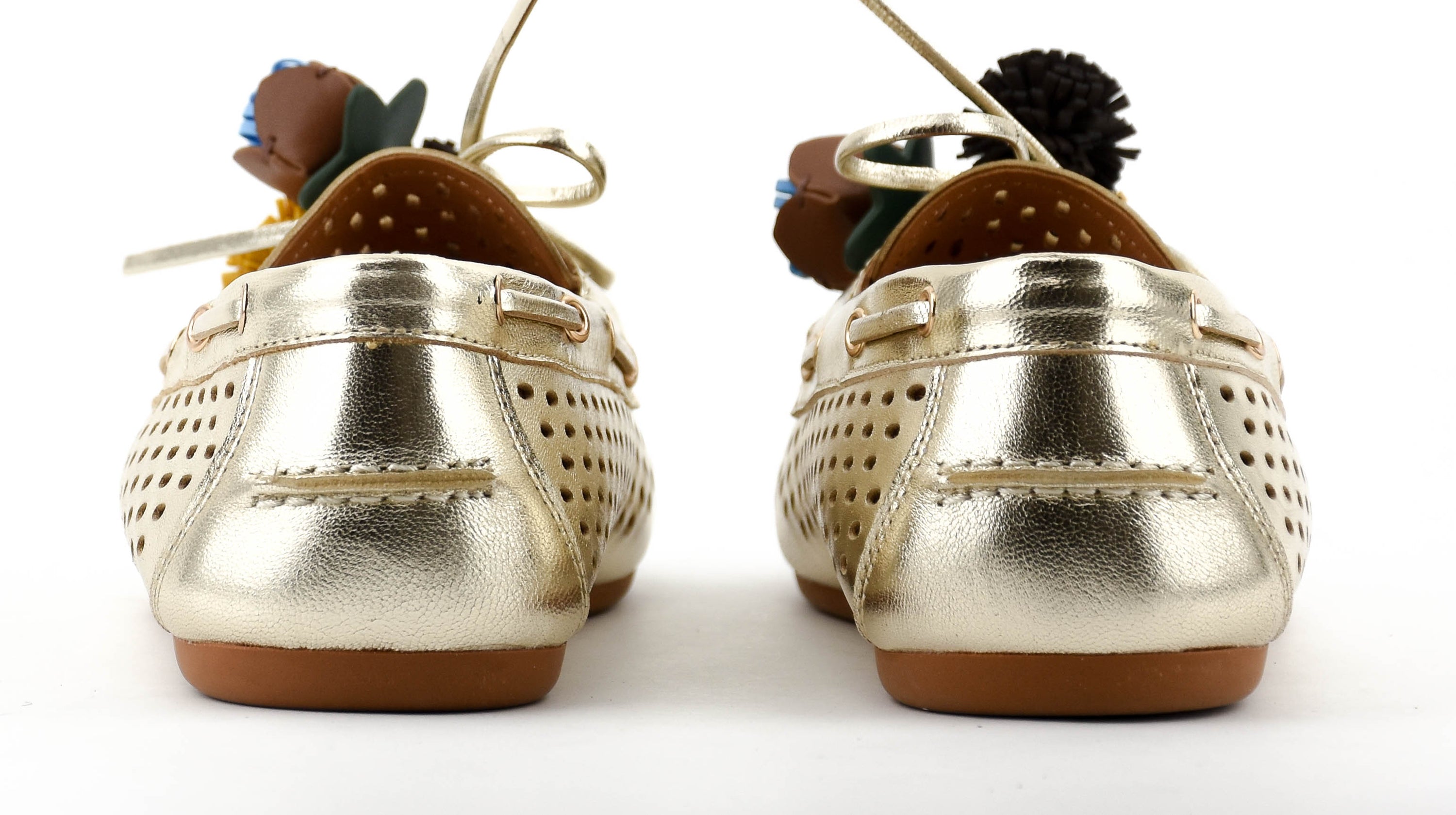 TORAL KARMEL LOAFER CHAMPAGNE POMPOM