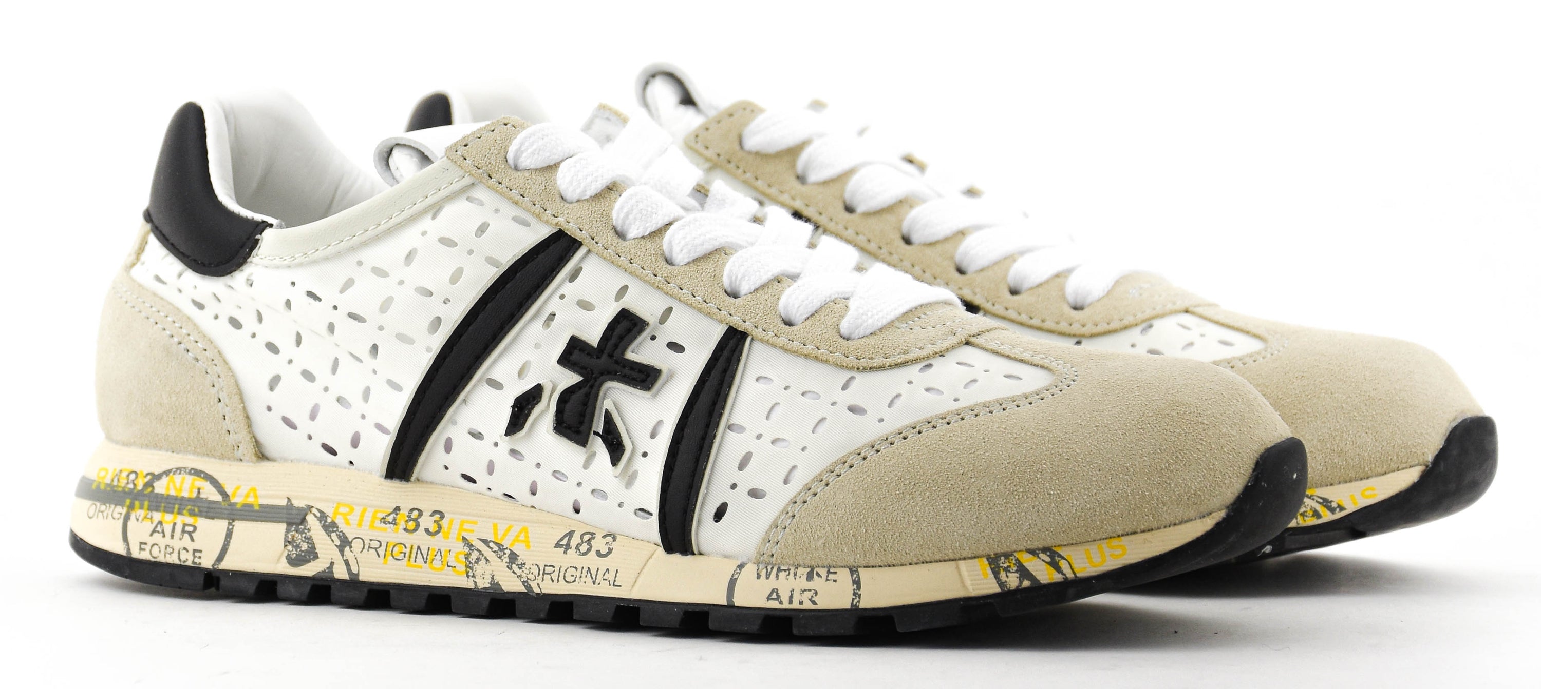 PREMIATA LUCYD SNEAKER PERFO WHITE