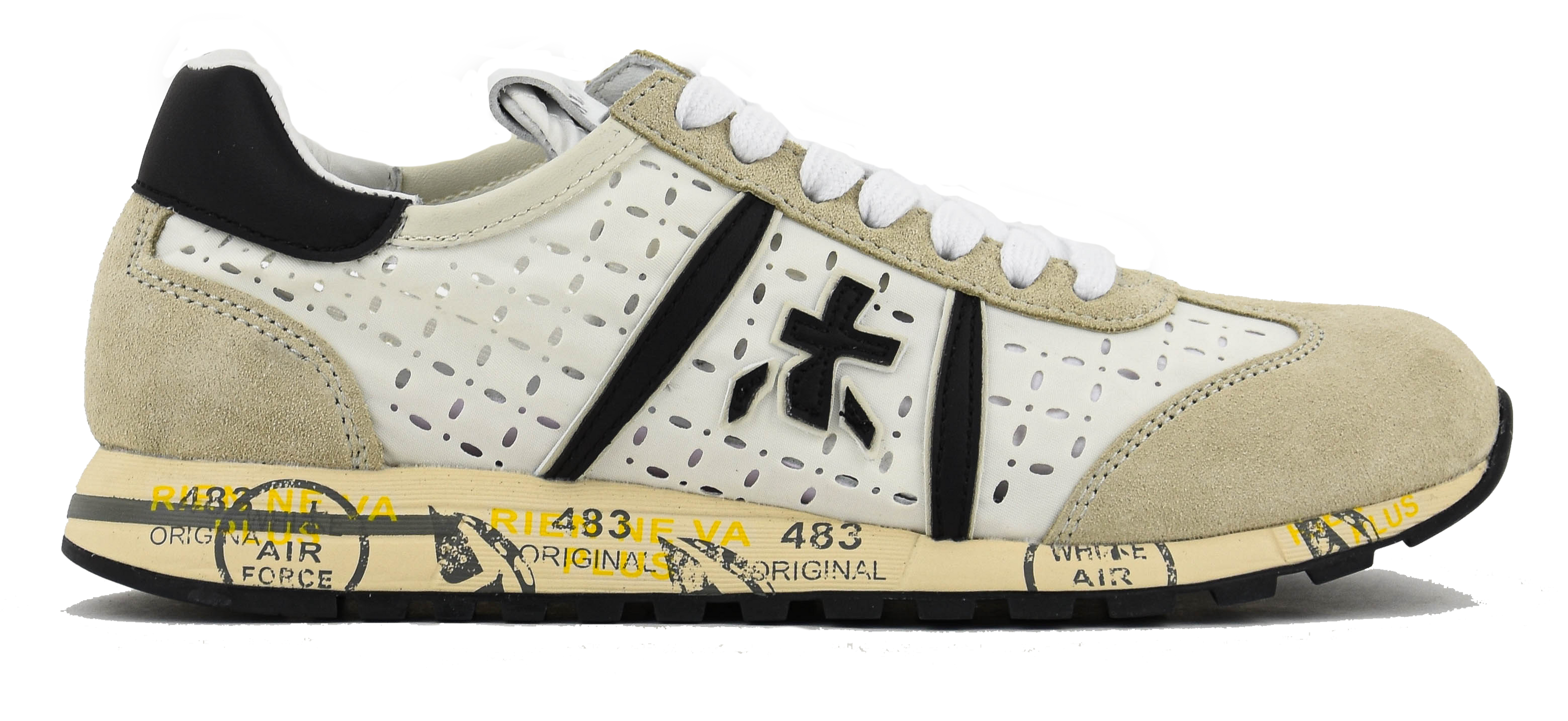 PREMIATA LUCYD SNEAKER PERFO WHITE