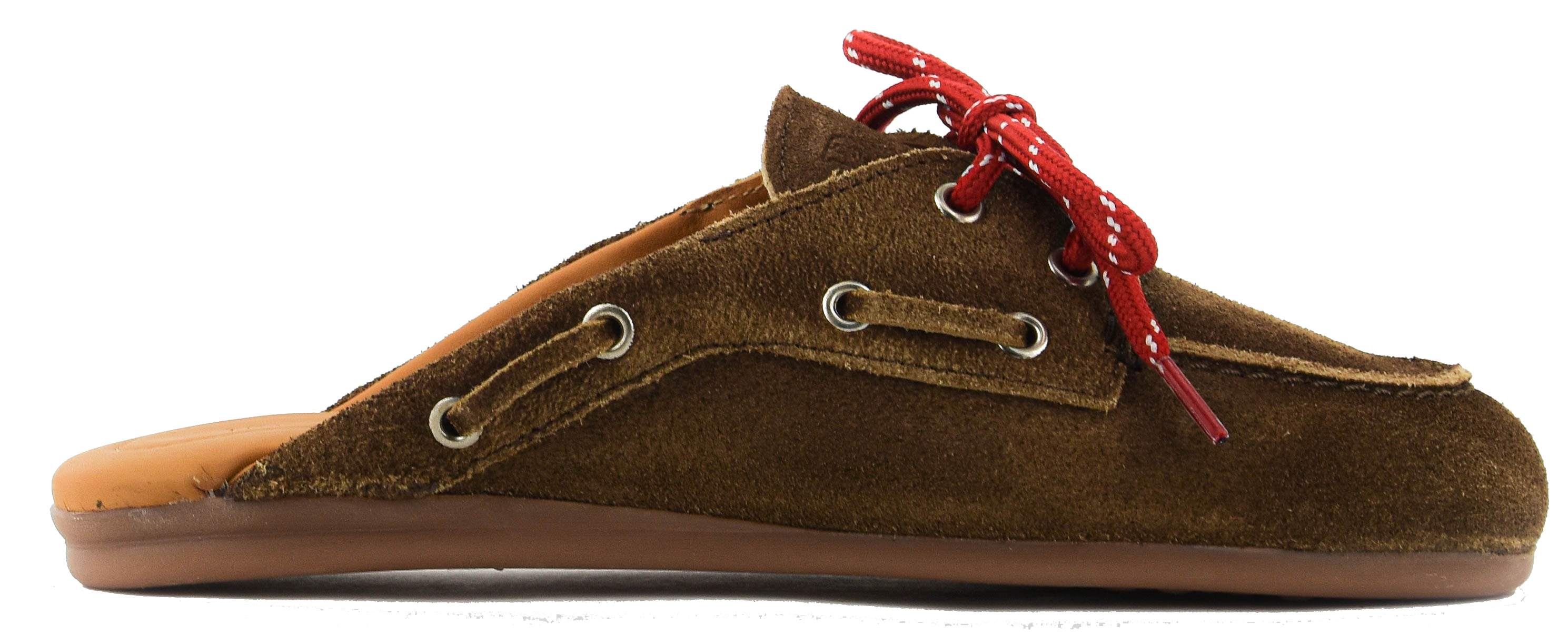 POSA BOAT LOAFER MULE DARK BROWN