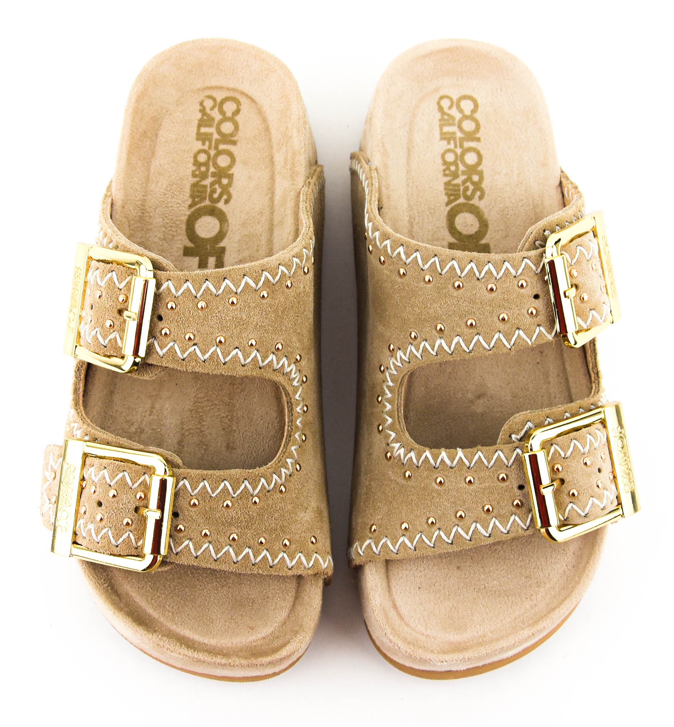 COLORS SANDAL PLATFORM TAUPE