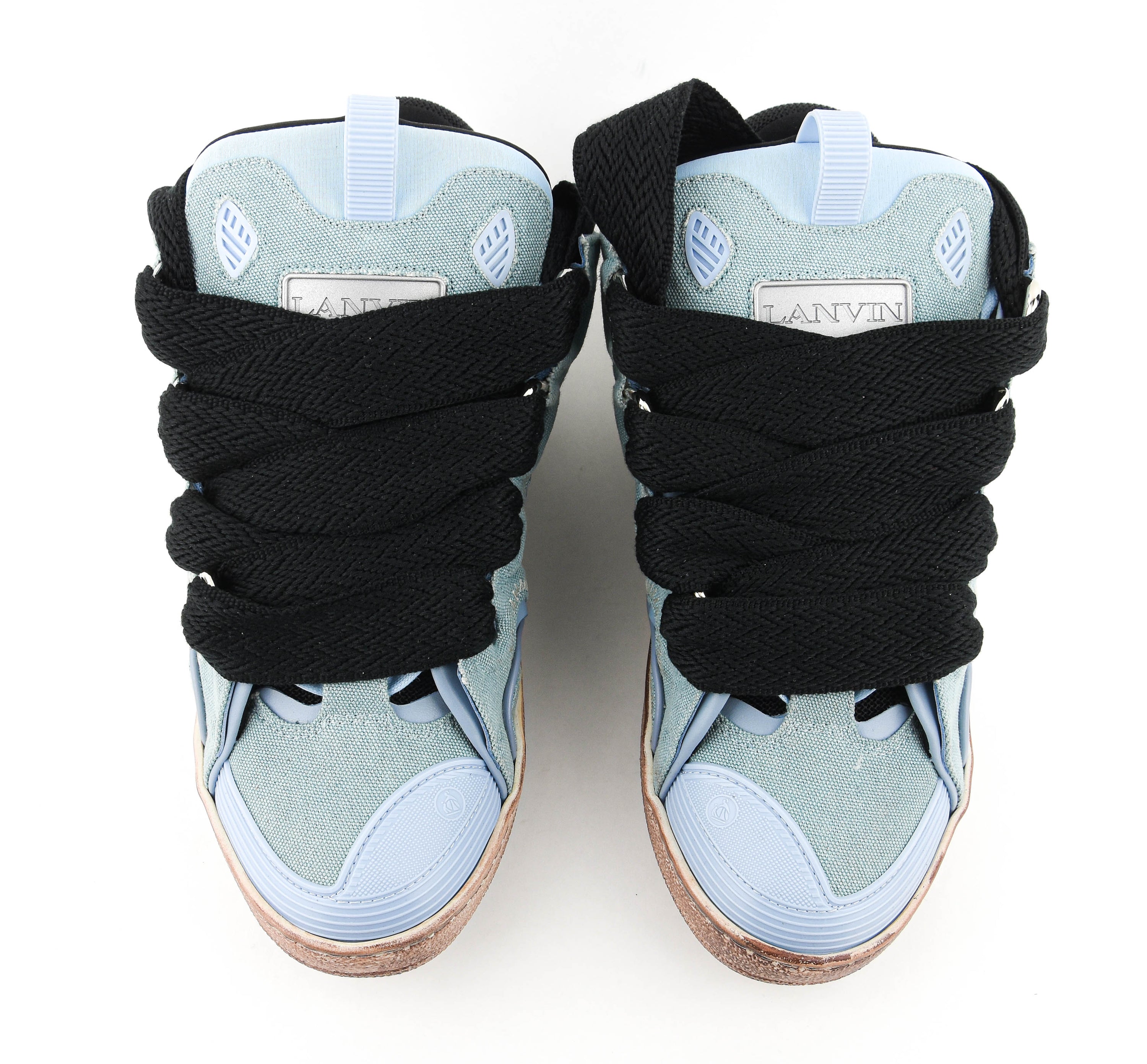 LANVIN CURB SNEAKER CANVAS BLUE