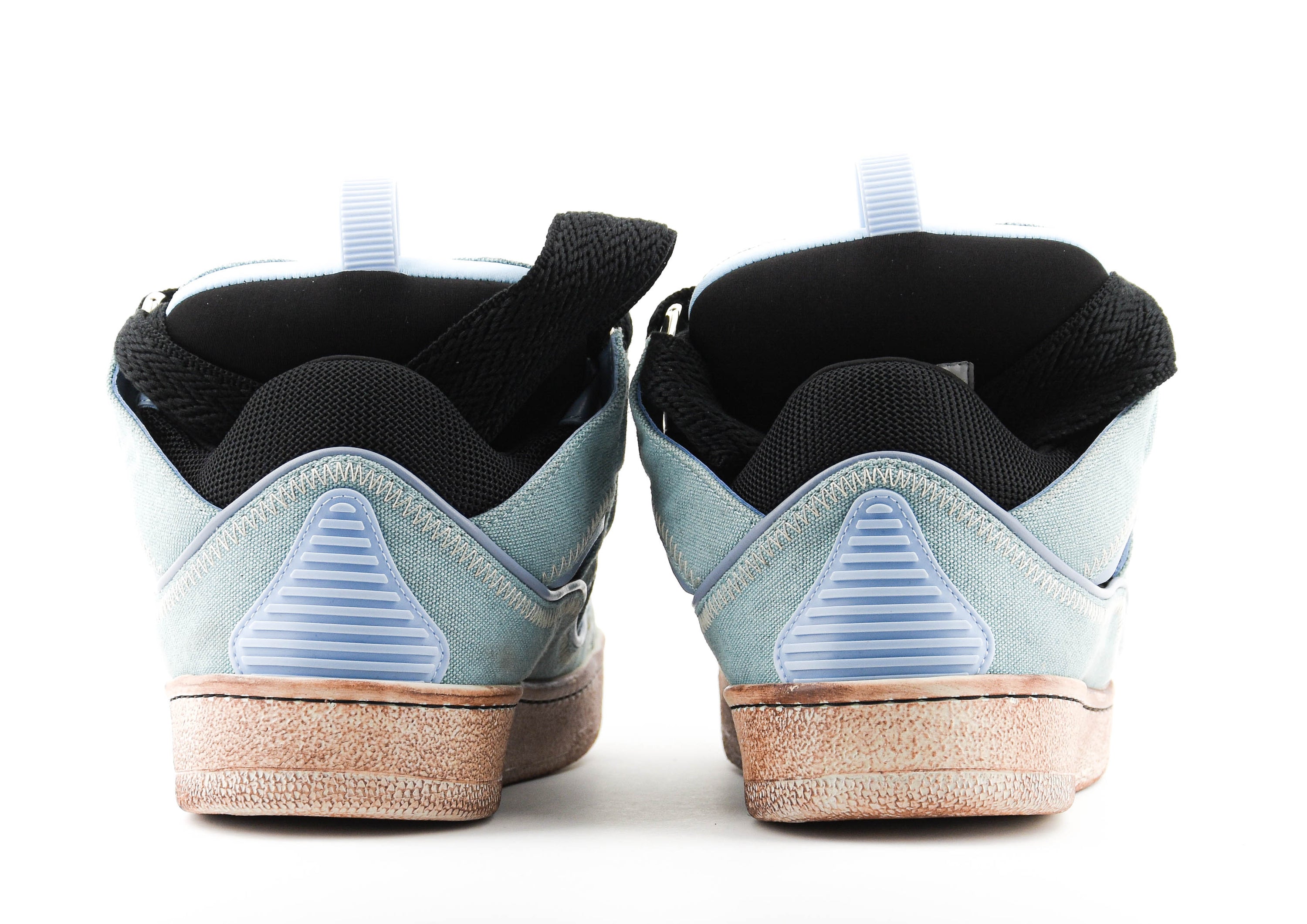 LANVIN CURB SNEAKER CANVAS BLUE