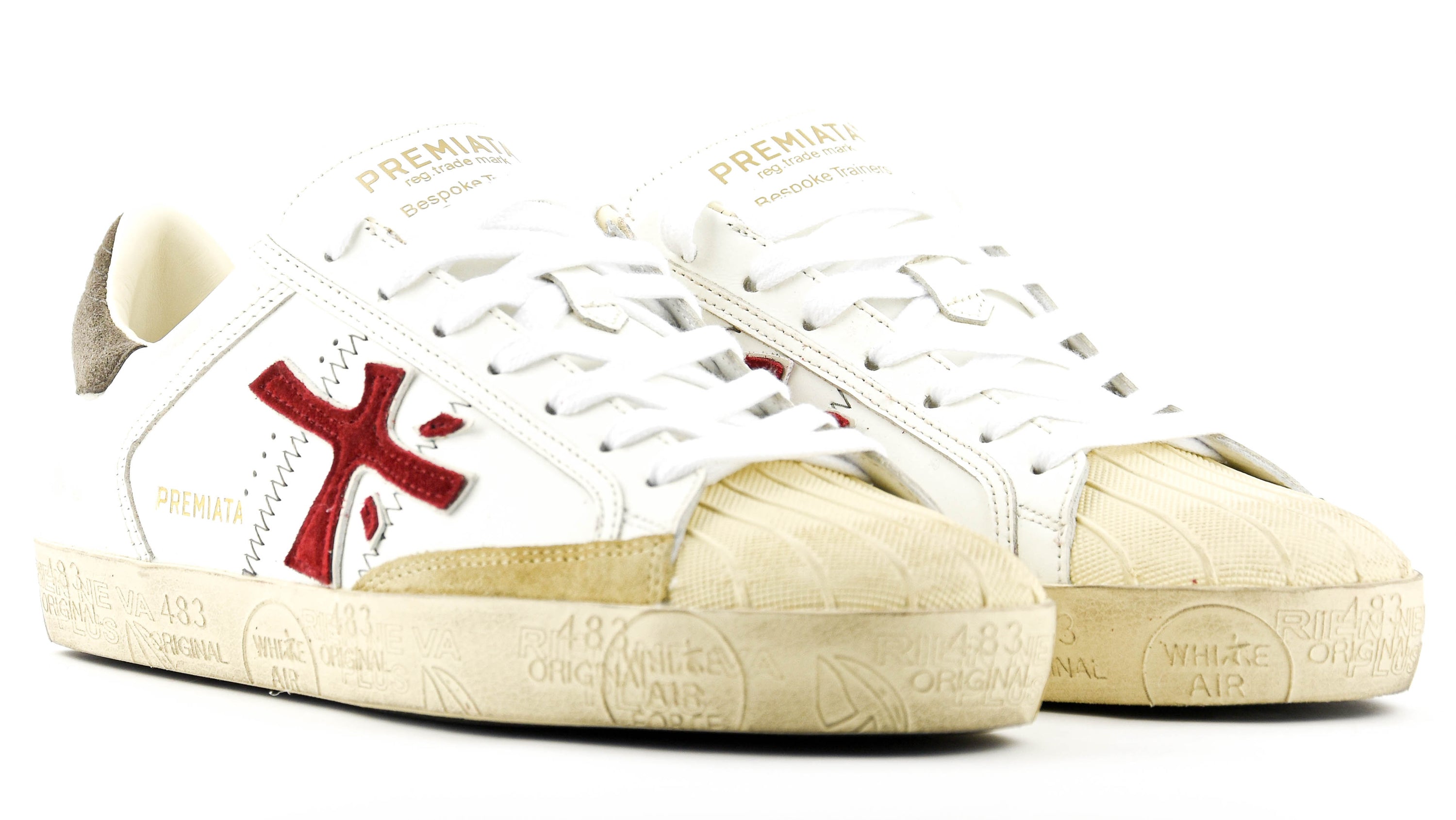 PREMIATA STEVEN SNEAKER WHITE RED