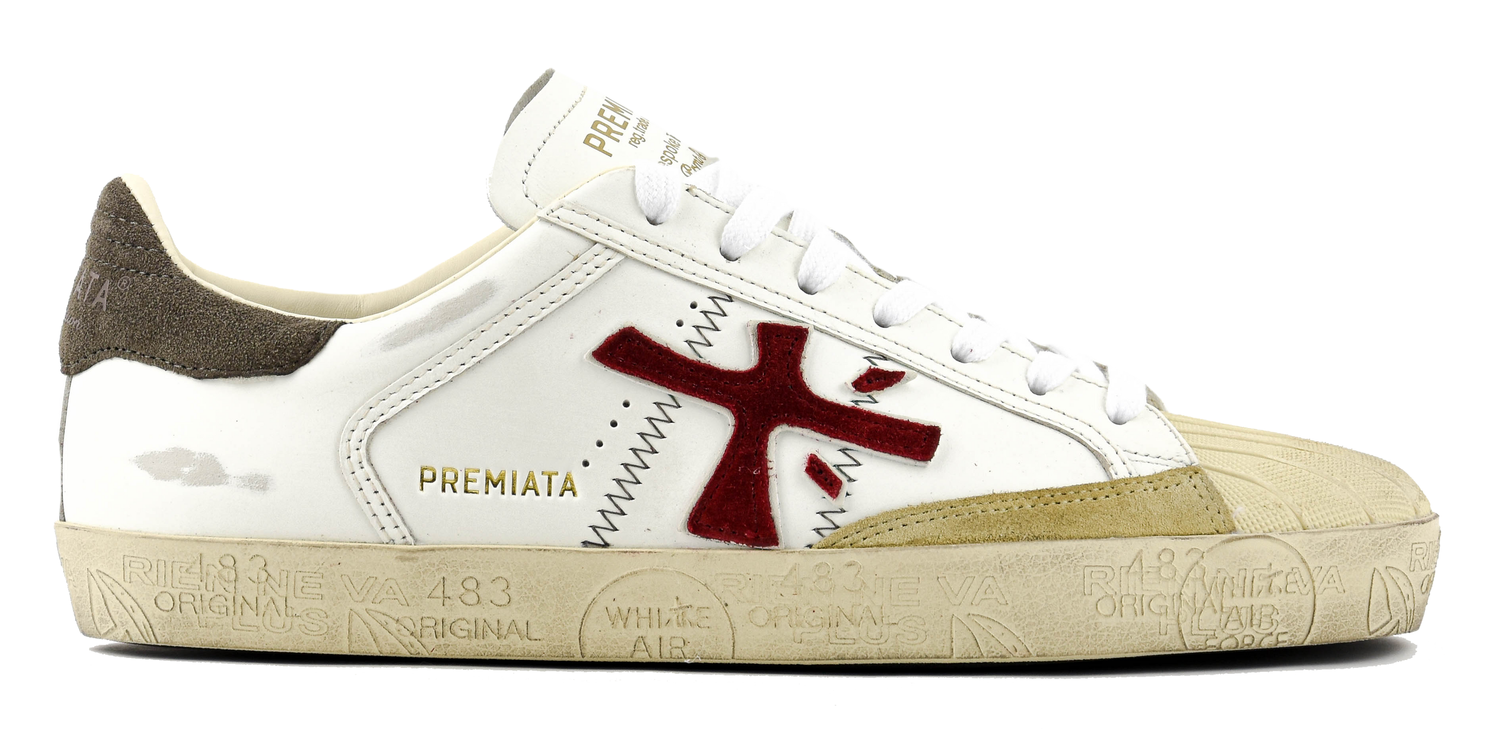 PREMIATA STEVEN SNEAKER WHITE RED