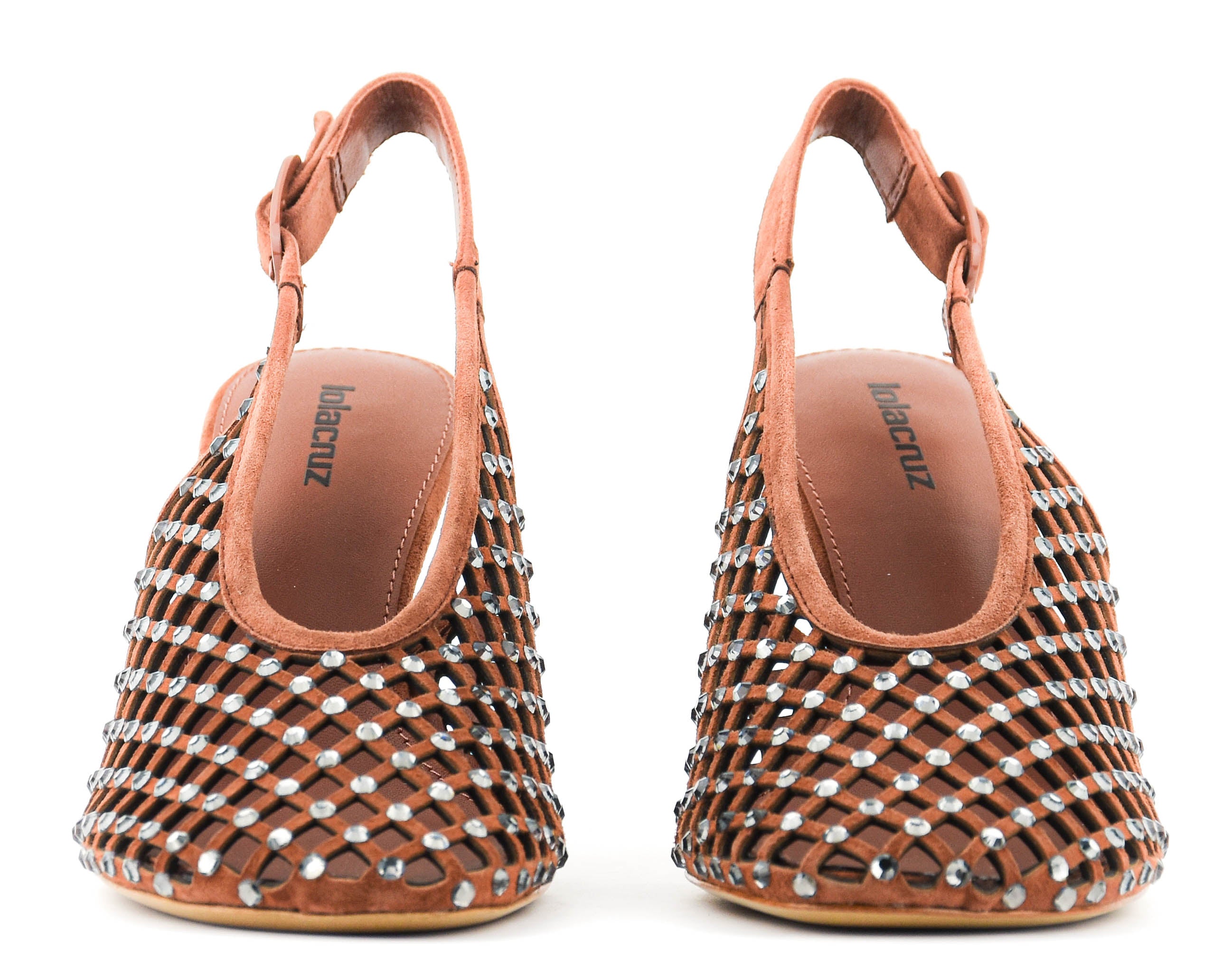 LOLA CRUZ BRUNA PUMP 80 TERRACOTTA