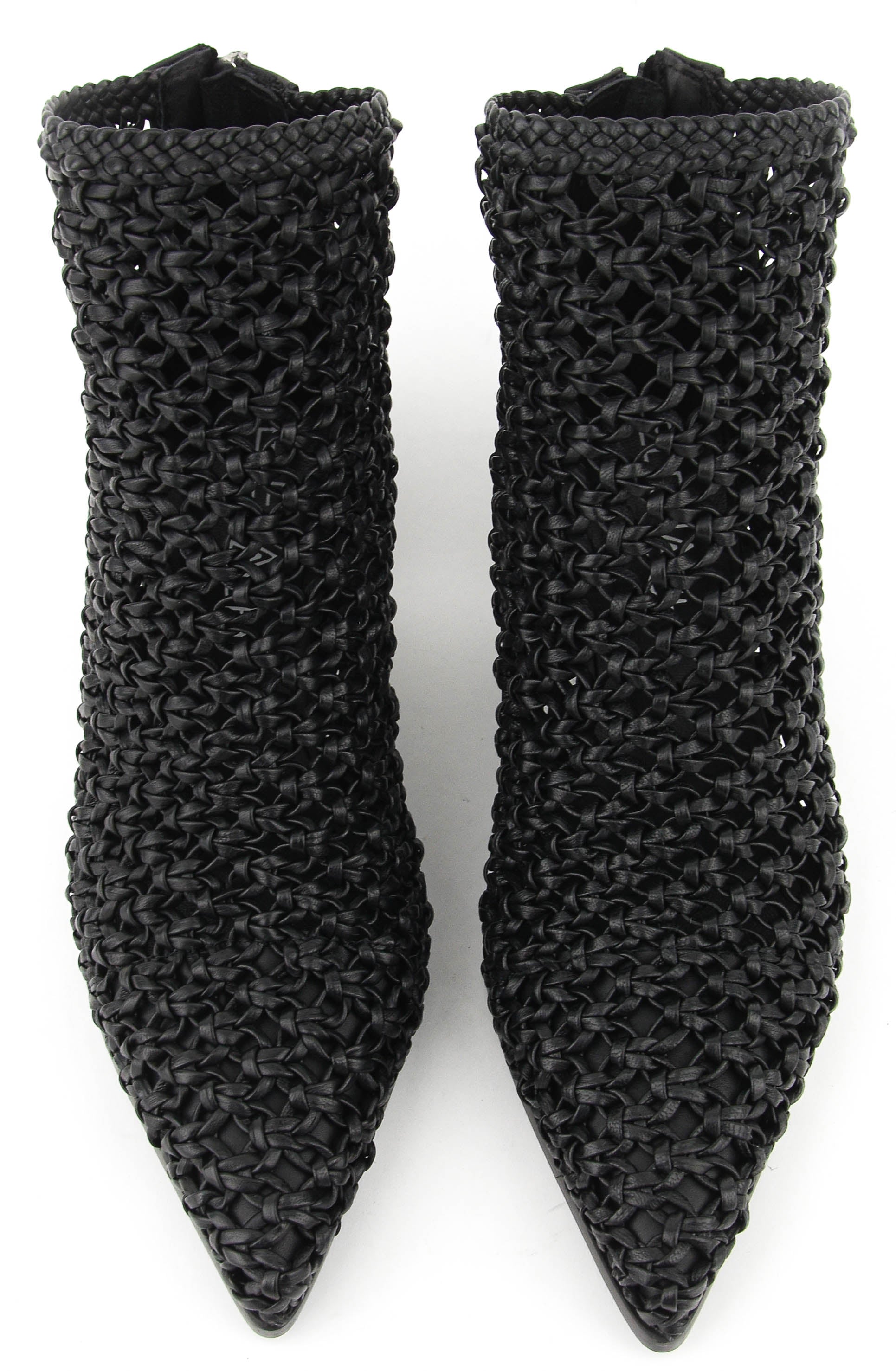 ELENA IACHI KNITTED NAPPA BOOTIE BLACK