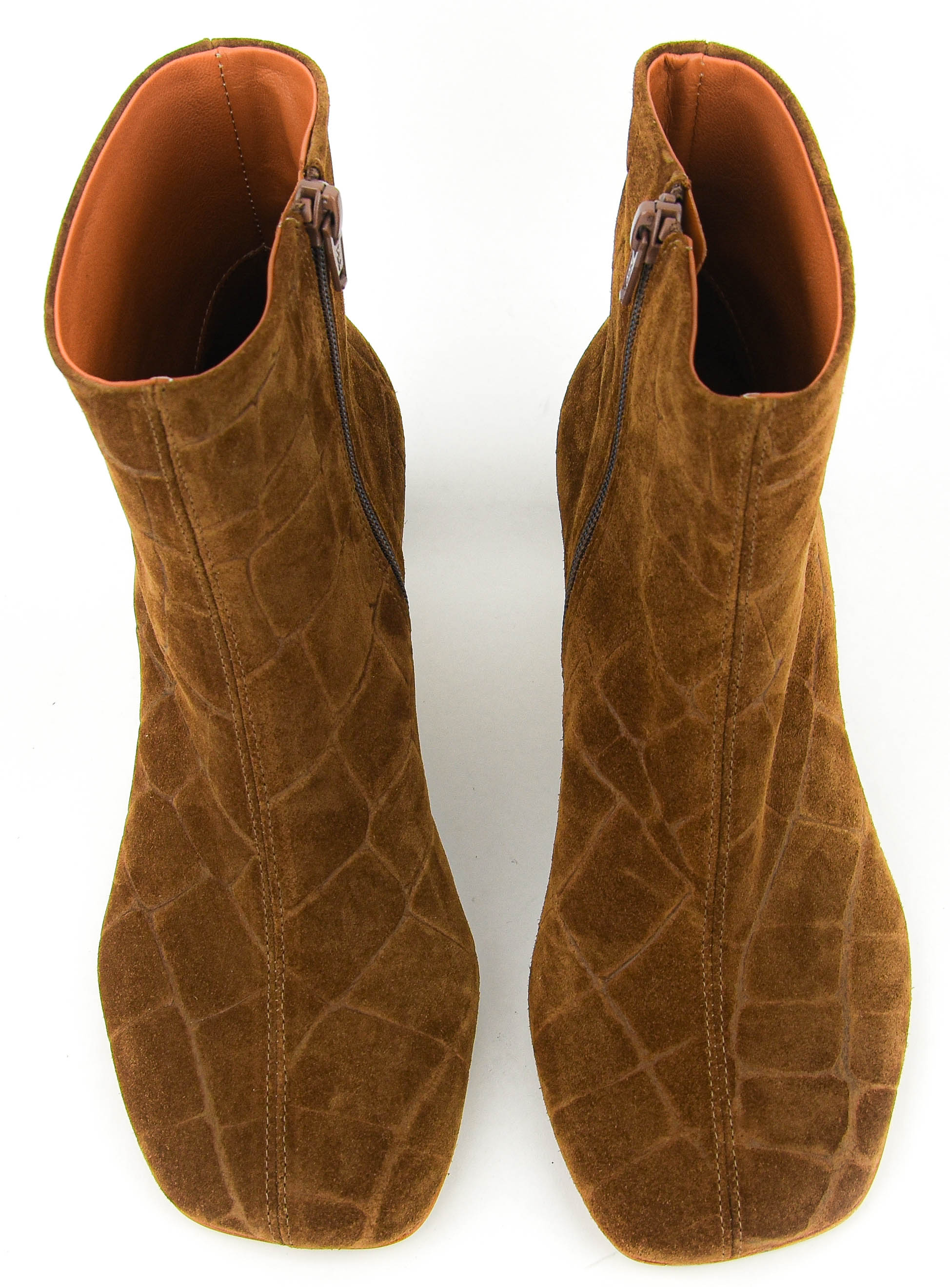 ELENA IACHI BOOTIE CROC PRINT TAN