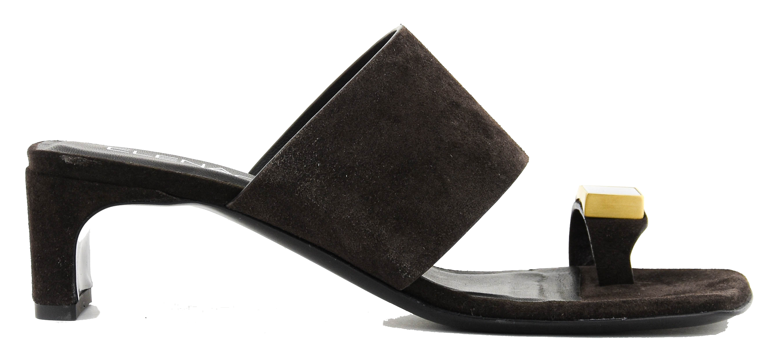 ELENA IACHI RING SANDAL BROWN/GOLD