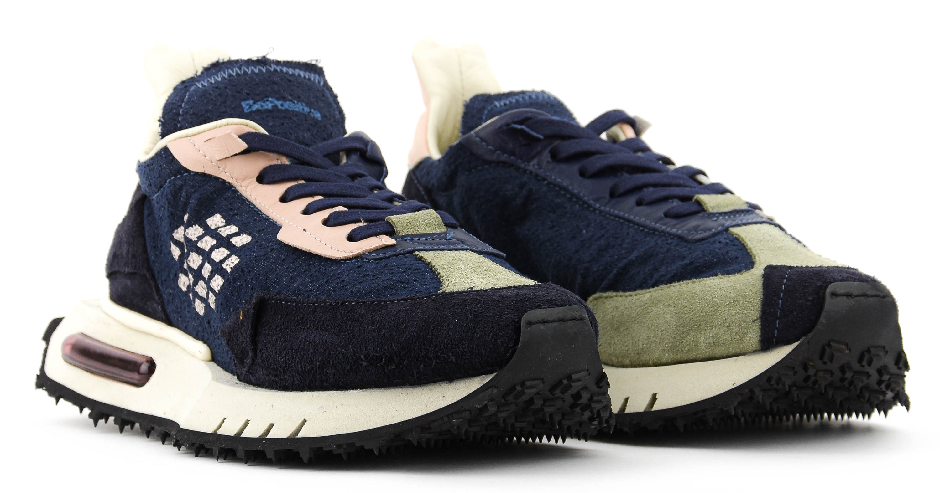 BE POSITIVE RACE SNEAKER NAVY