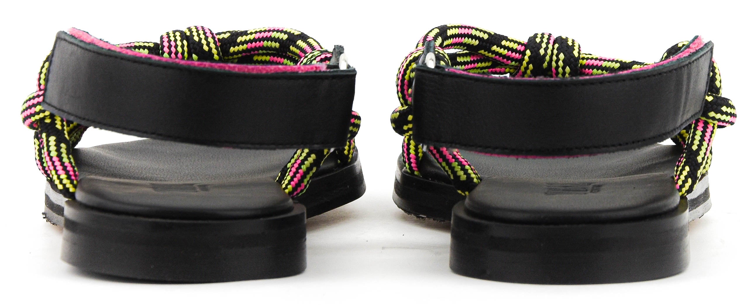 TORAL DEVON ROPE SANDAL PINK BLACK MULTI