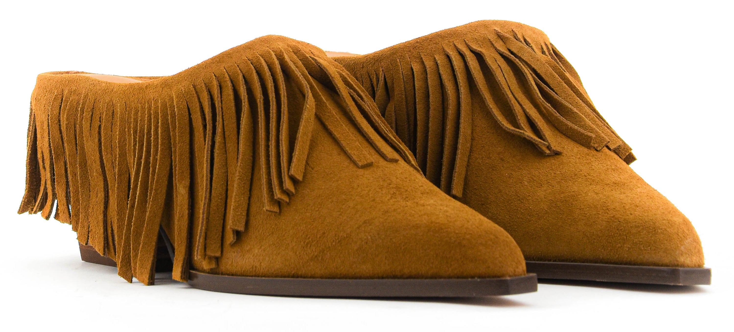 TORAL DAWA WESTERN MULE FRANGES TAN