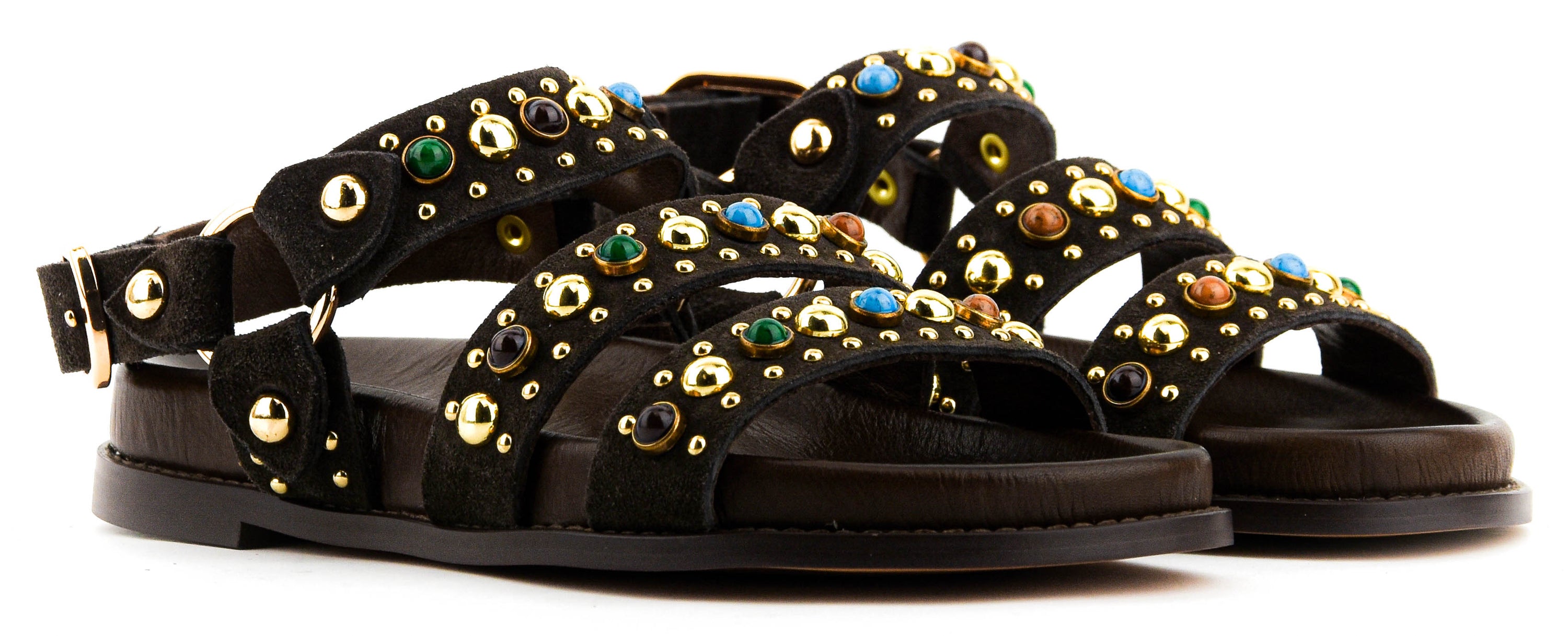 BIBI LOU LINDAR ETNIC SANDAL DARK BROWN