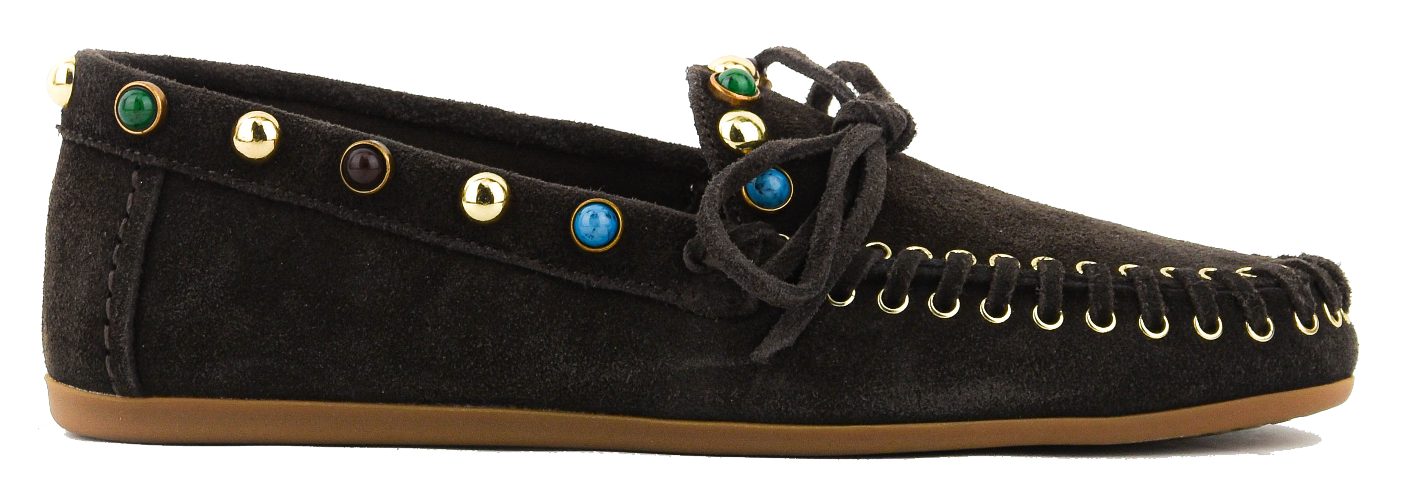 BIBI LOU GUAVA BOAT LOAFER DARK BROWN