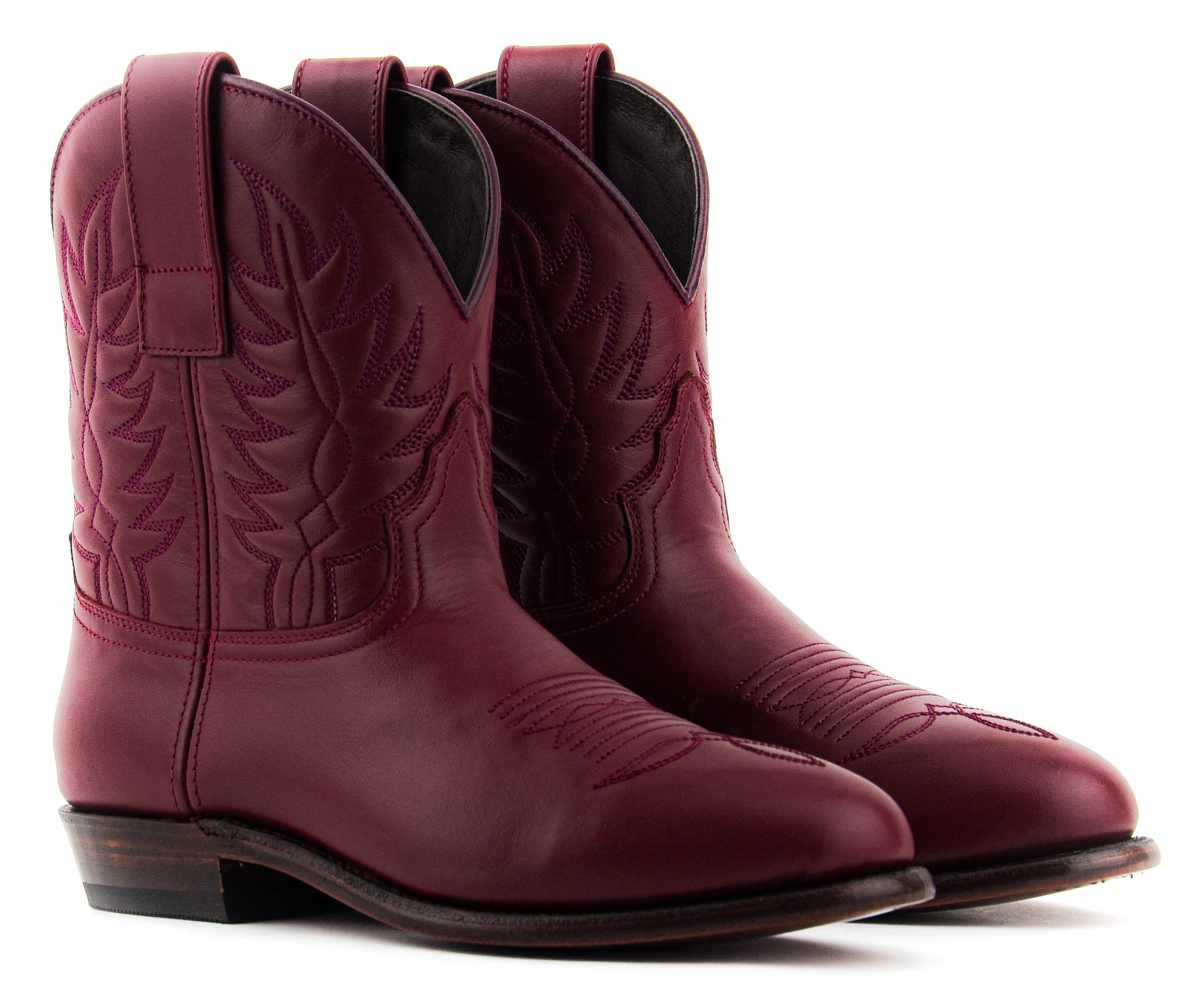 PAUL WARMER KANSAS BOOT WESTERN BURGUNDY