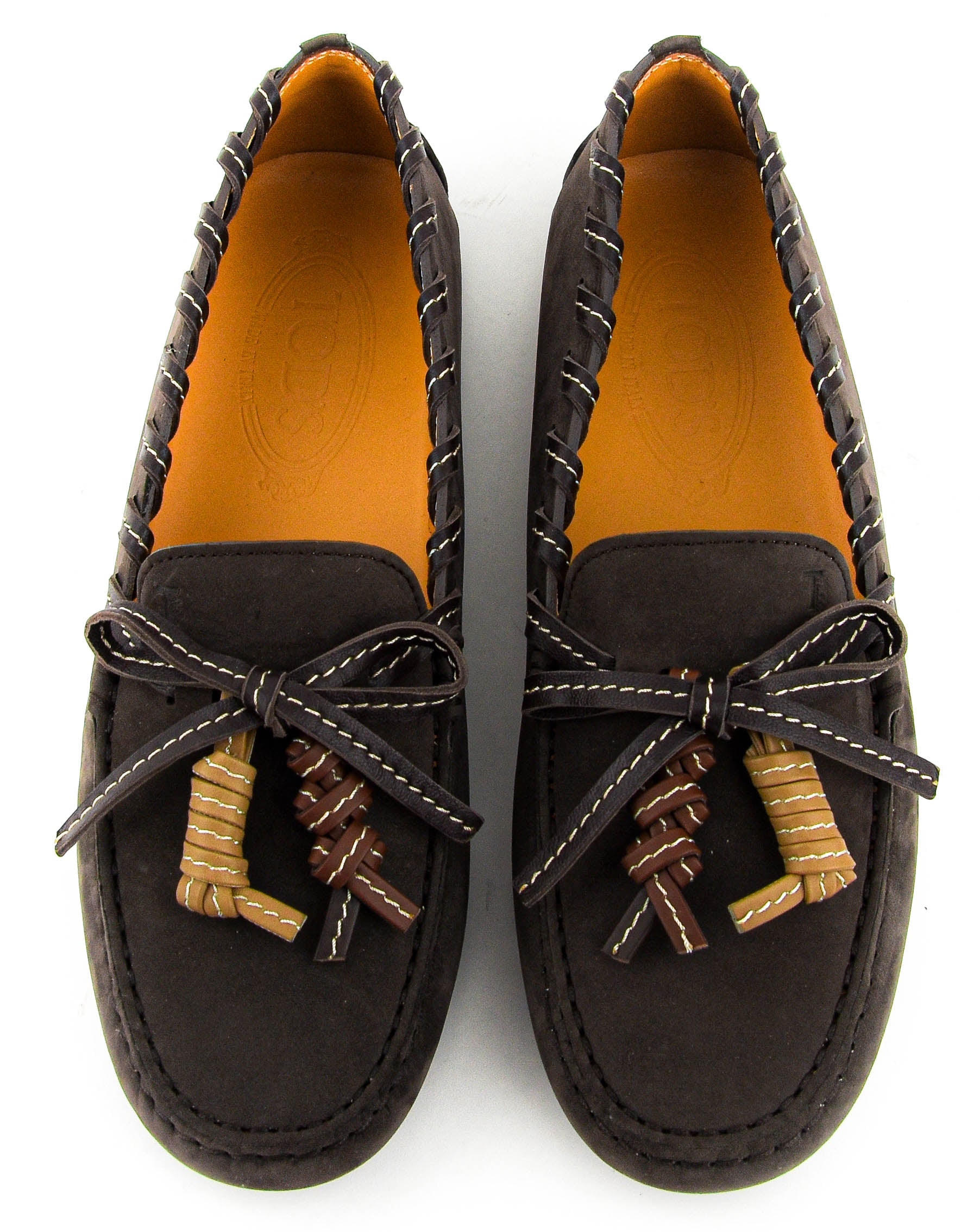 TODS MOCCASINE TASSELS BROWN