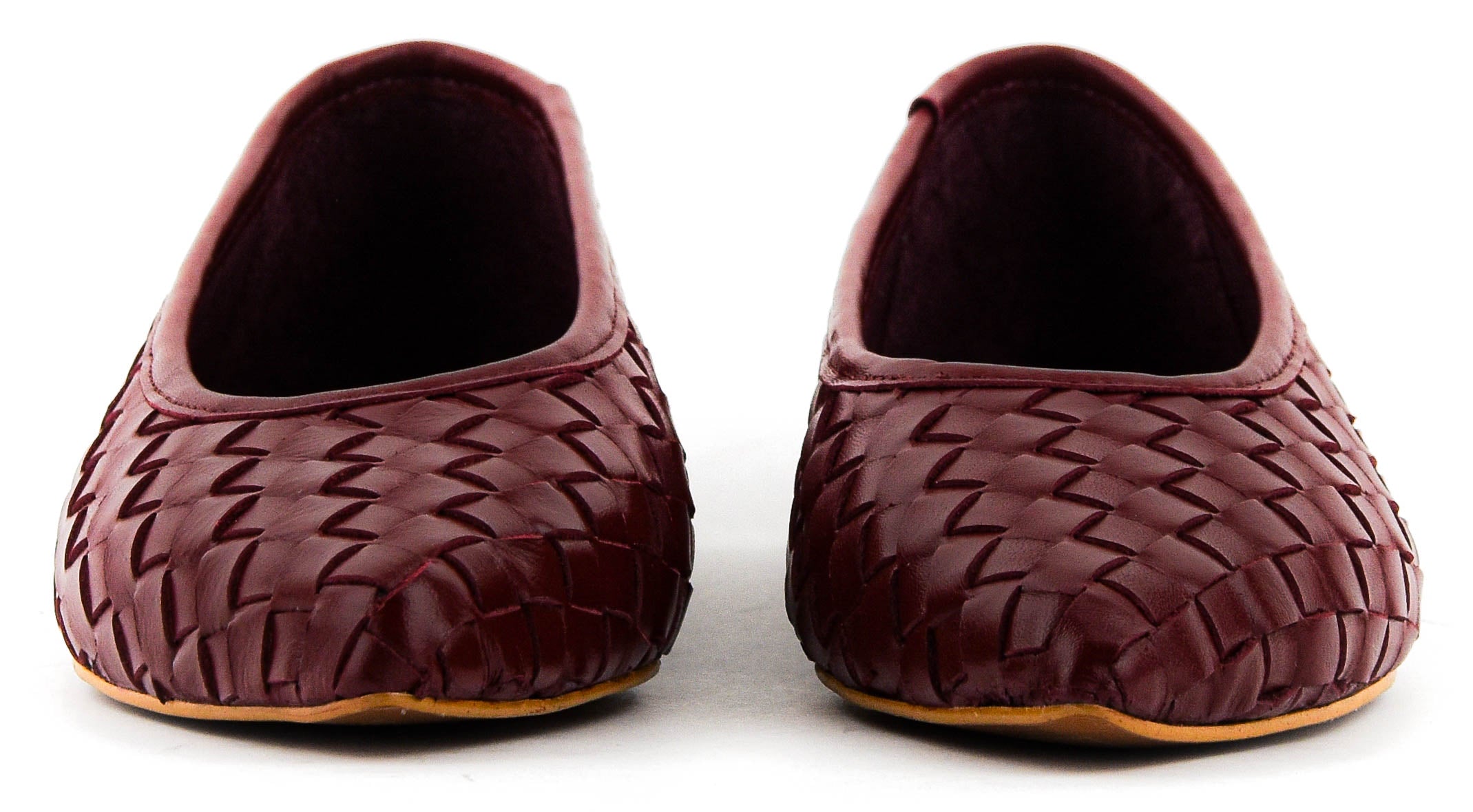 TORAL GINEBRA BALLERINA BORDEAUX WOVEN
