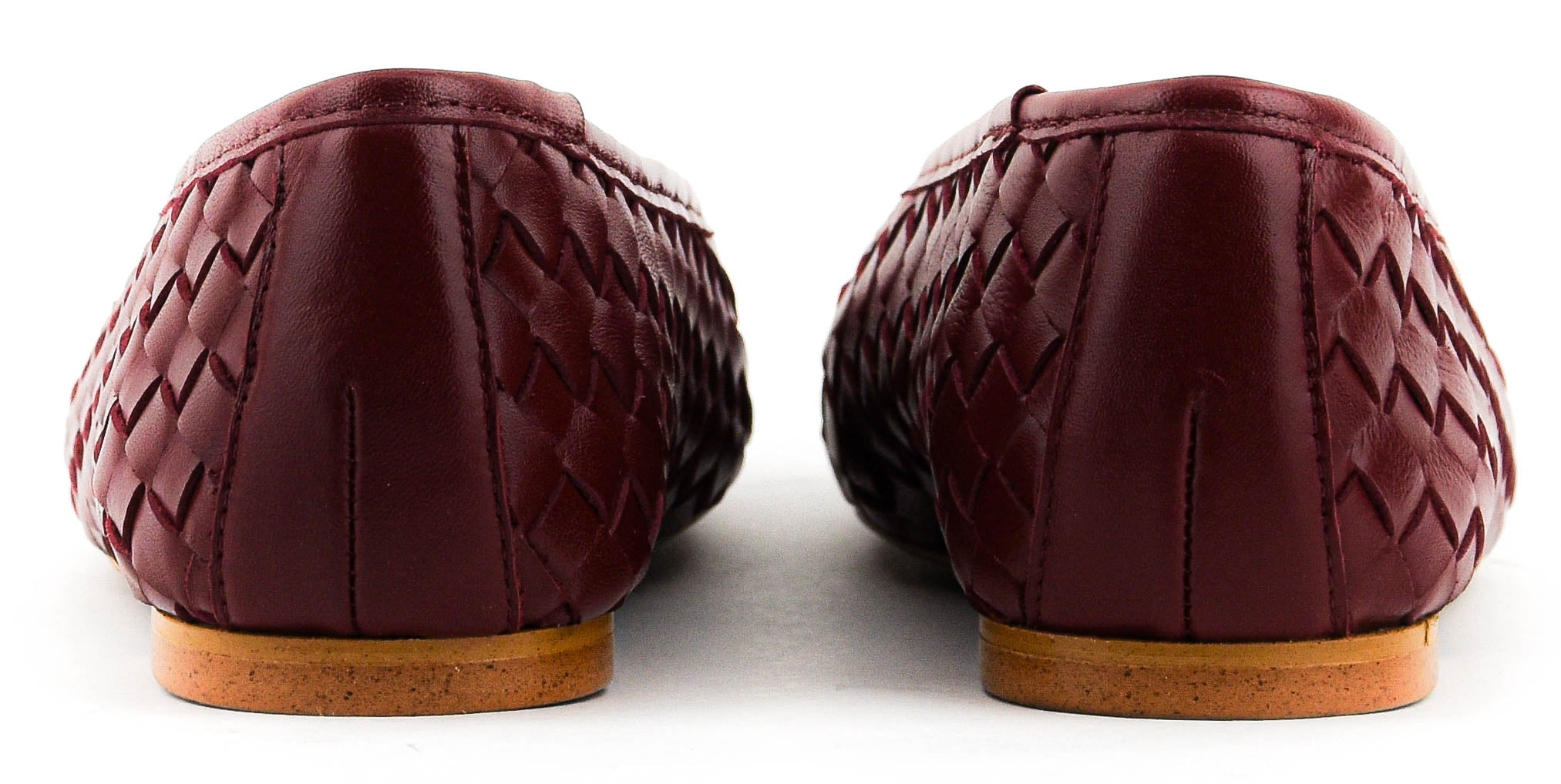 TORAL GINEBRA BALLERINA BORDEAUX WOVEN